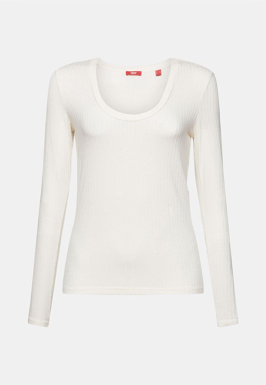 Polera De Punto Elástico Mujer Esprit 093EO1K302-4