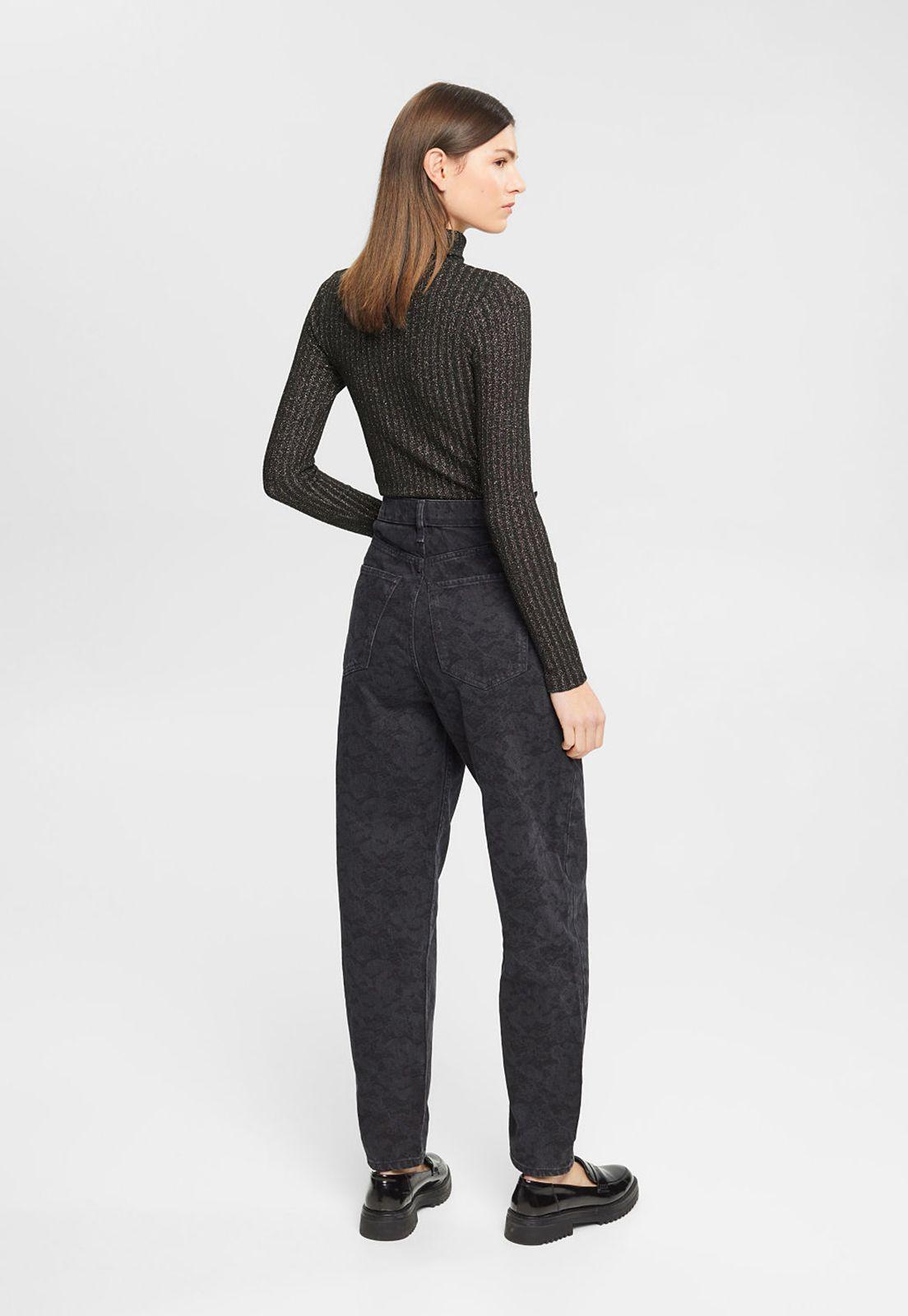 Jeans Estampados De Corte Banana Mujer Esprit-1