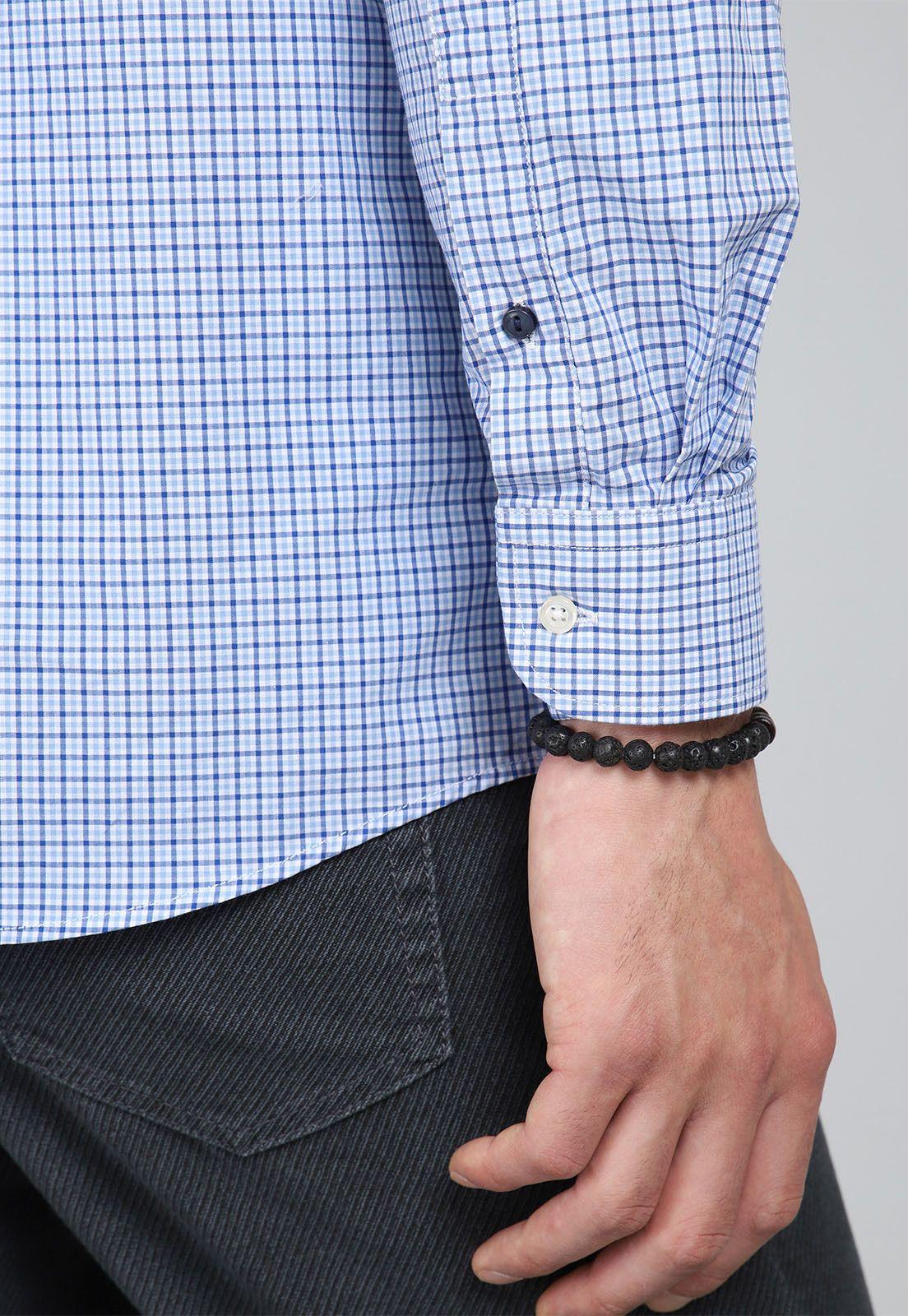 Camisa Cuadros Manga Larga Arrow CM31045AZ-5