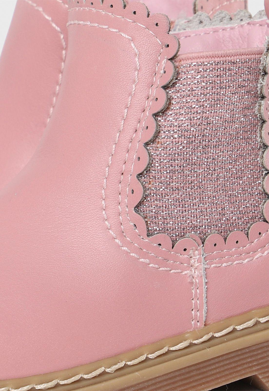 Bota Tipo Chelsea Niña Osito-3