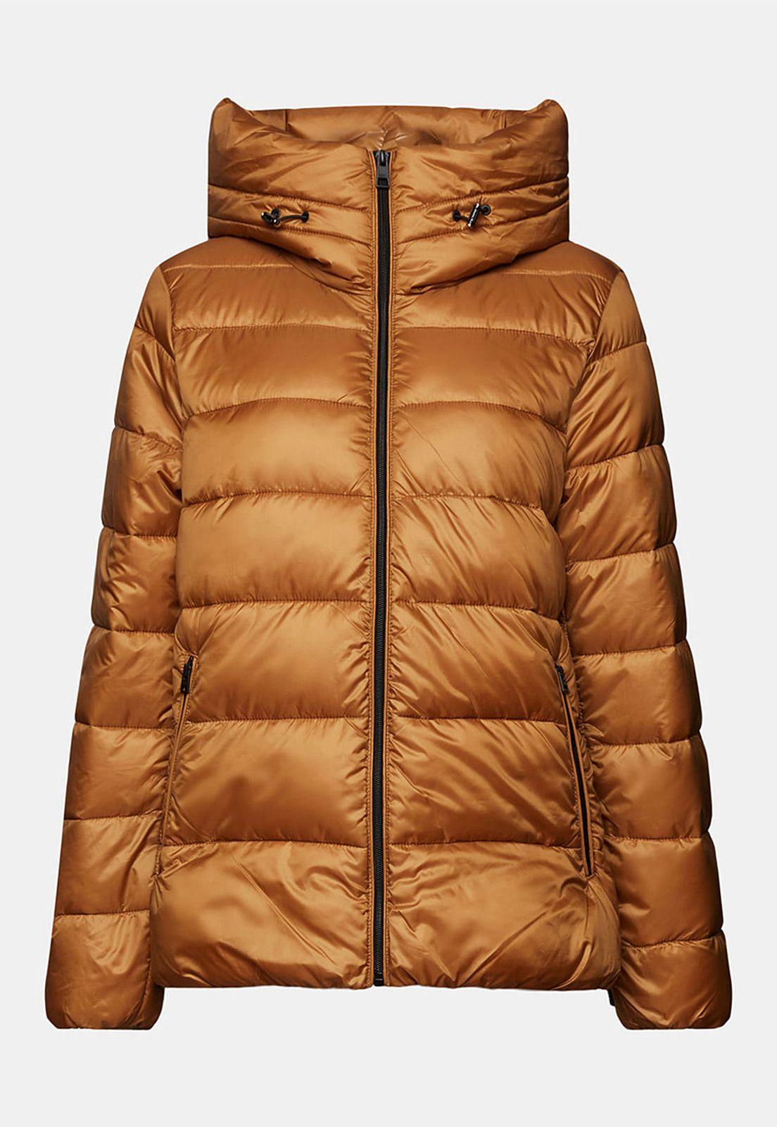 Chaqueta Acolchada Con Cuello Alto Mujer Esprit-1