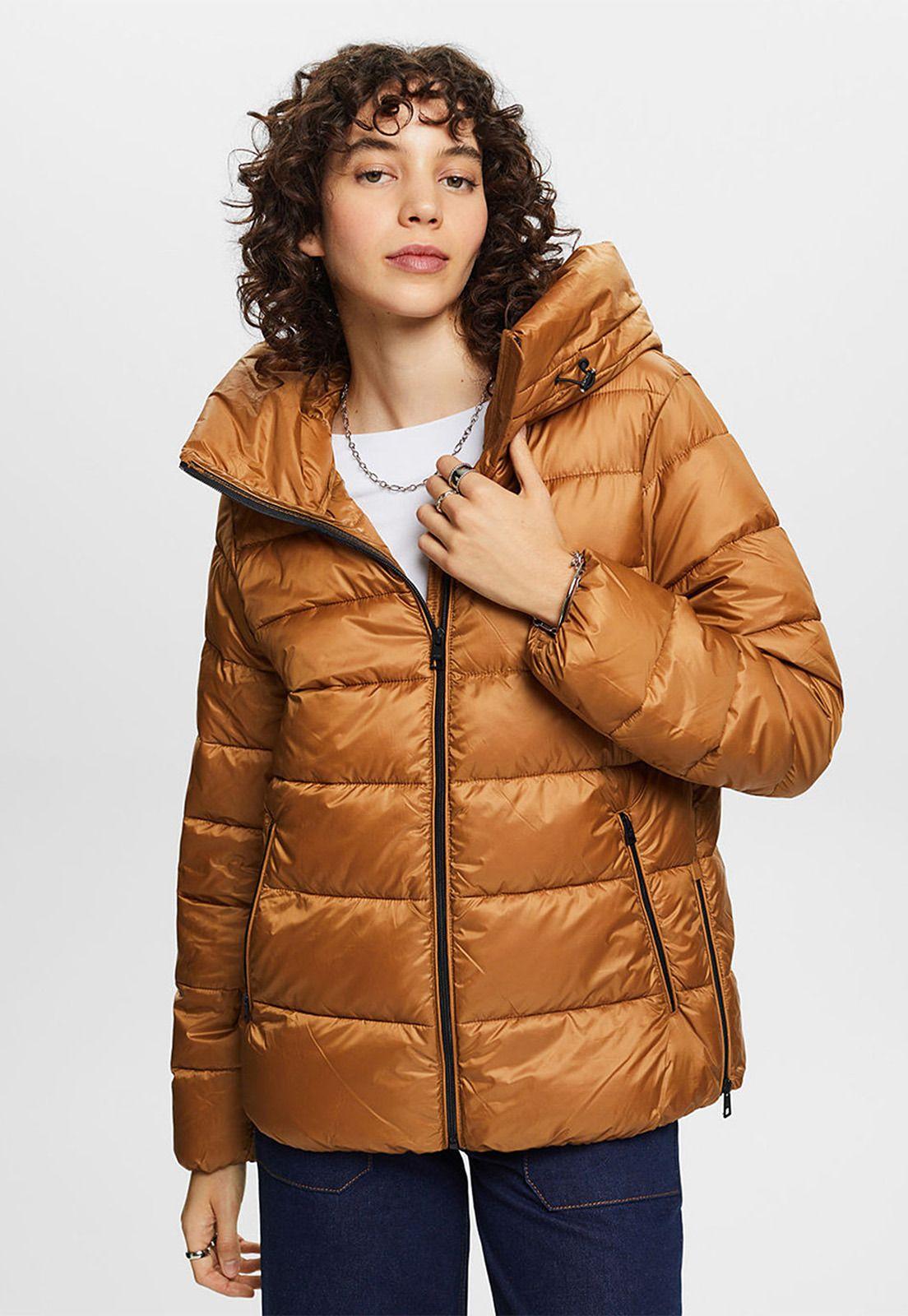 Chaqueta Acolchada Con Cuello Alto Mujer Esprit-2