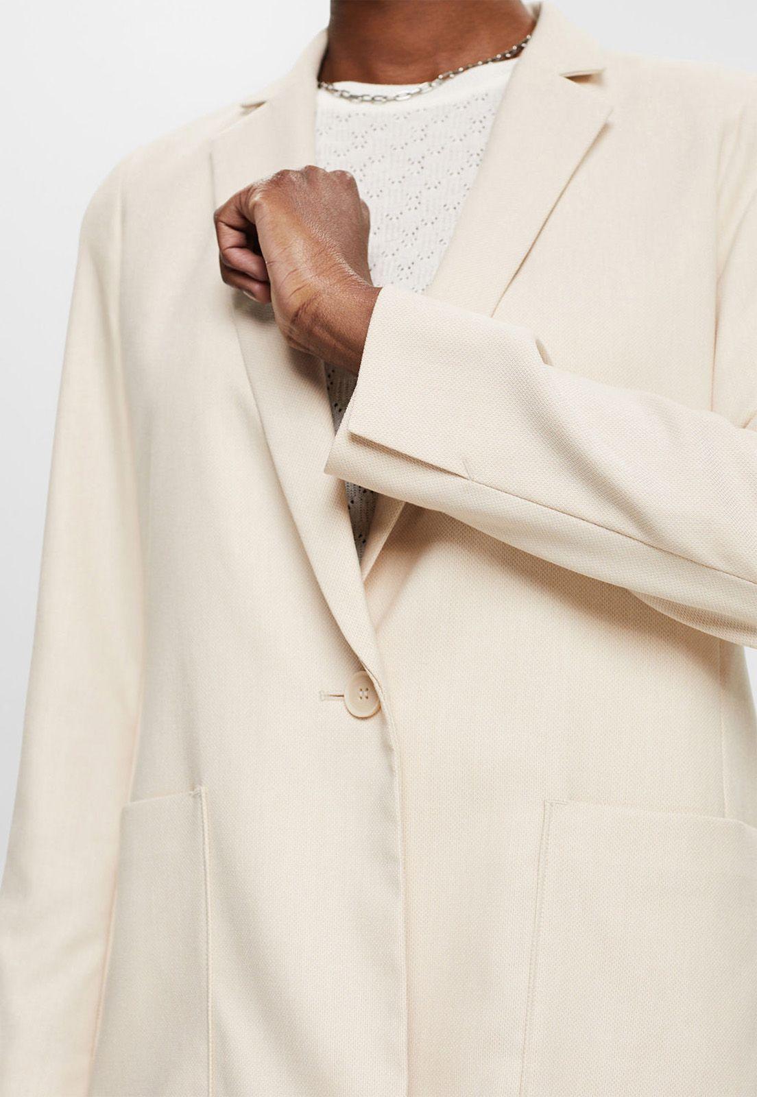Blazer Con Bolsillos Aplicados Mujer Esprit-2