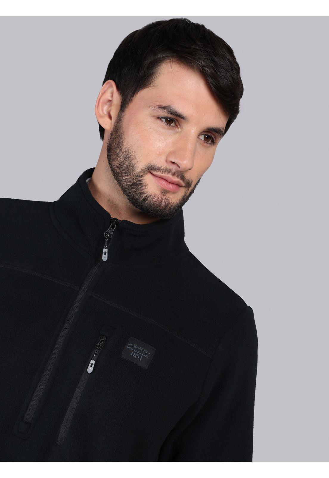 Polerón Polar Regular Fit Negro Arrow PL33066NE-4