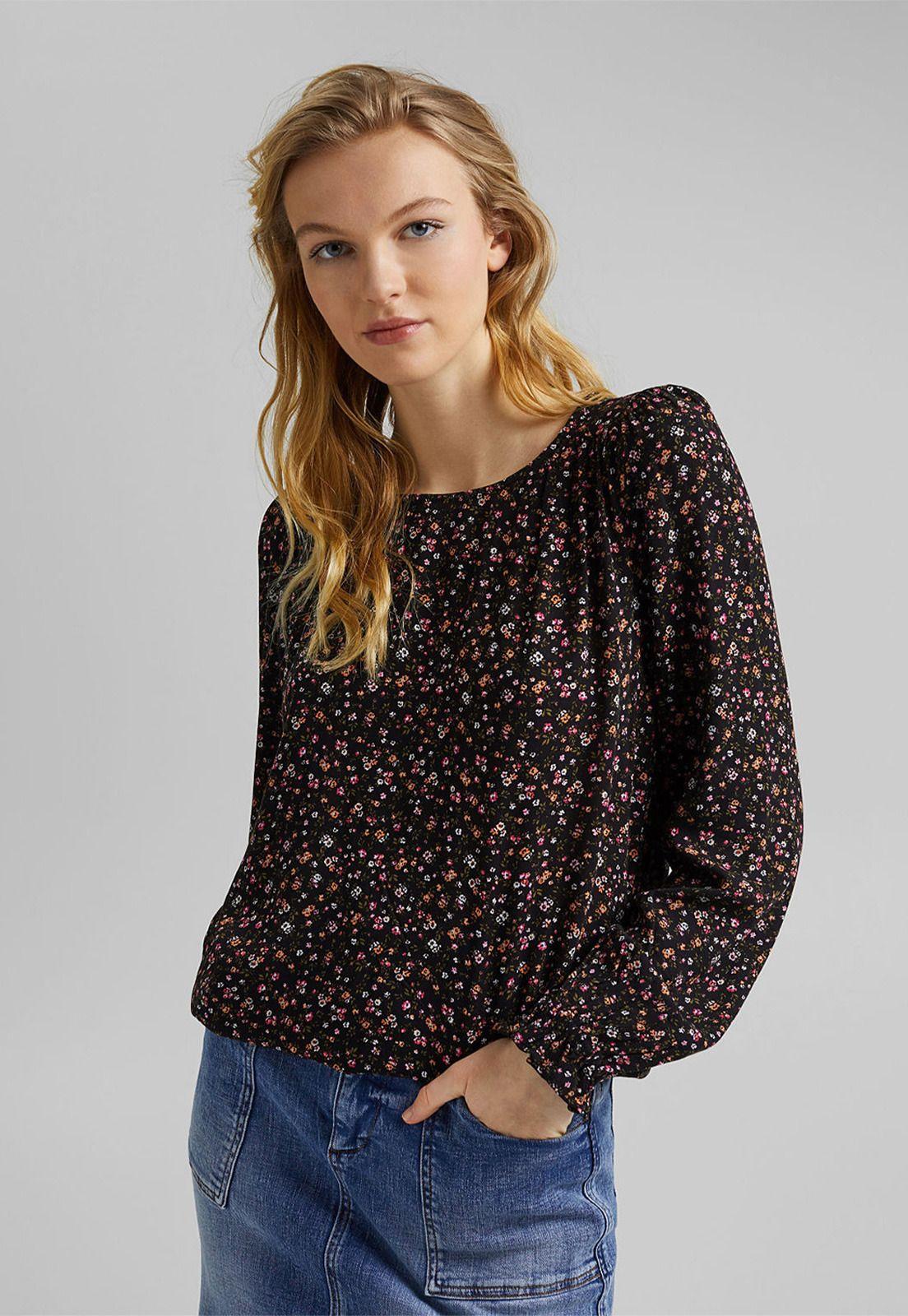 Blusa Mujer Manga Larga Estampada Esprit-0