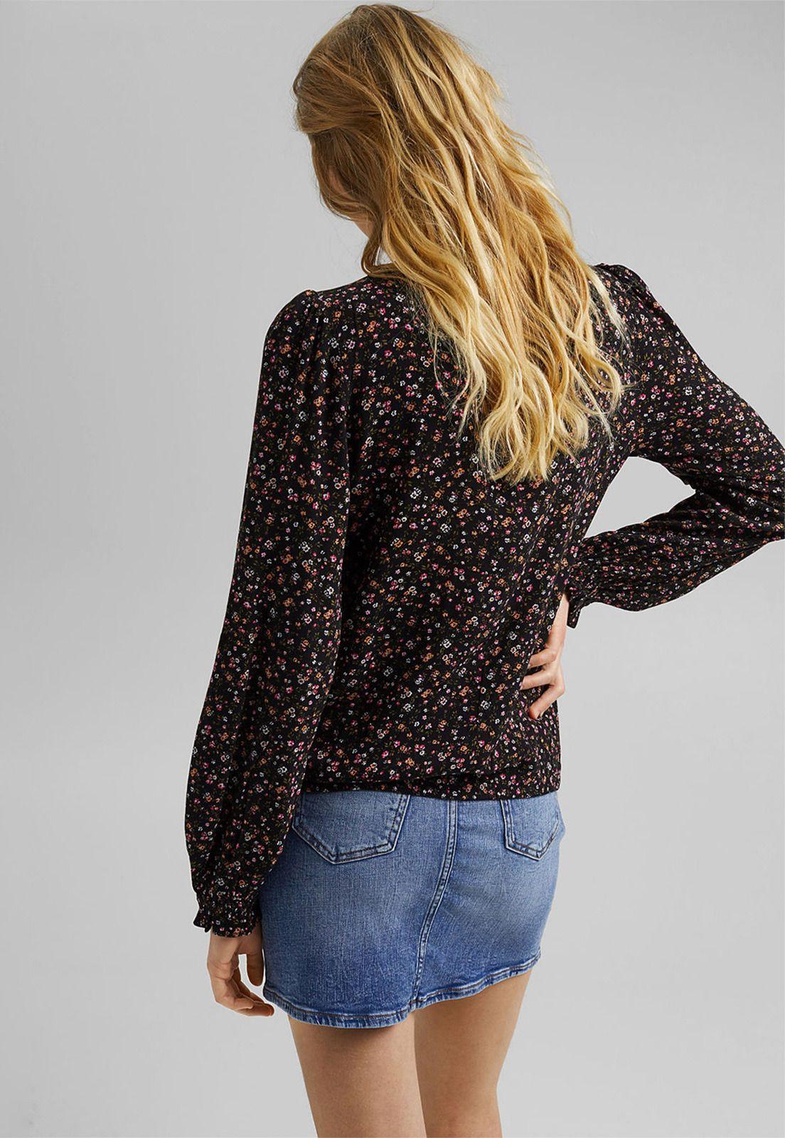 Blusa Mujer Manga Larga Estampada Esprit-1