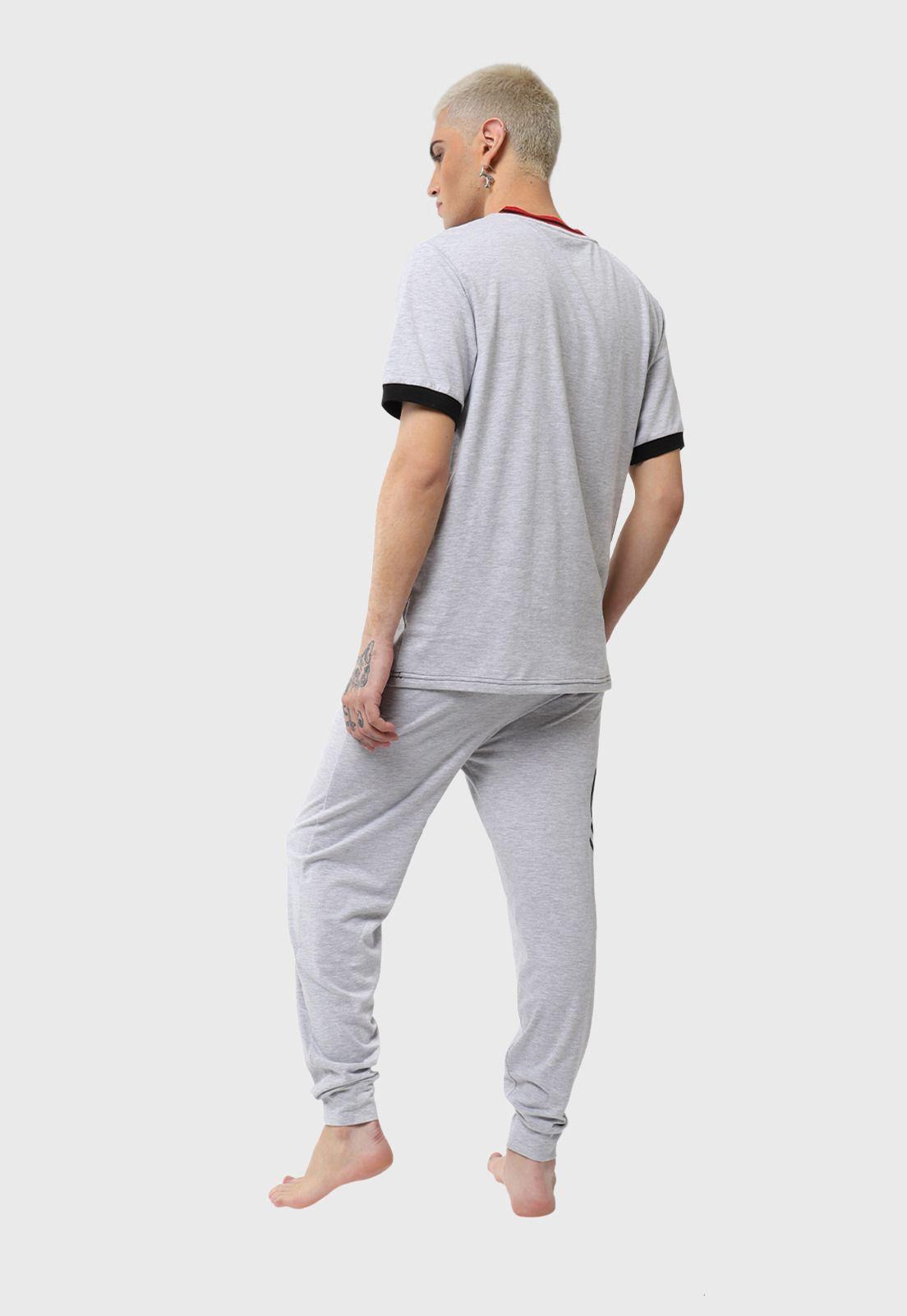 Pijama Largo Gris SVPJH06GR-1