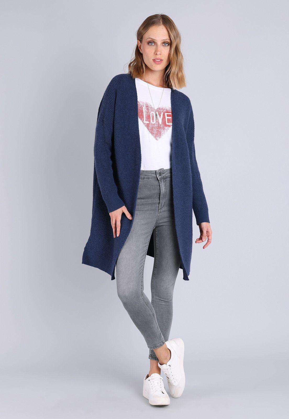 Cardigan Largo Mujer Soviet AISMI04AZ-3