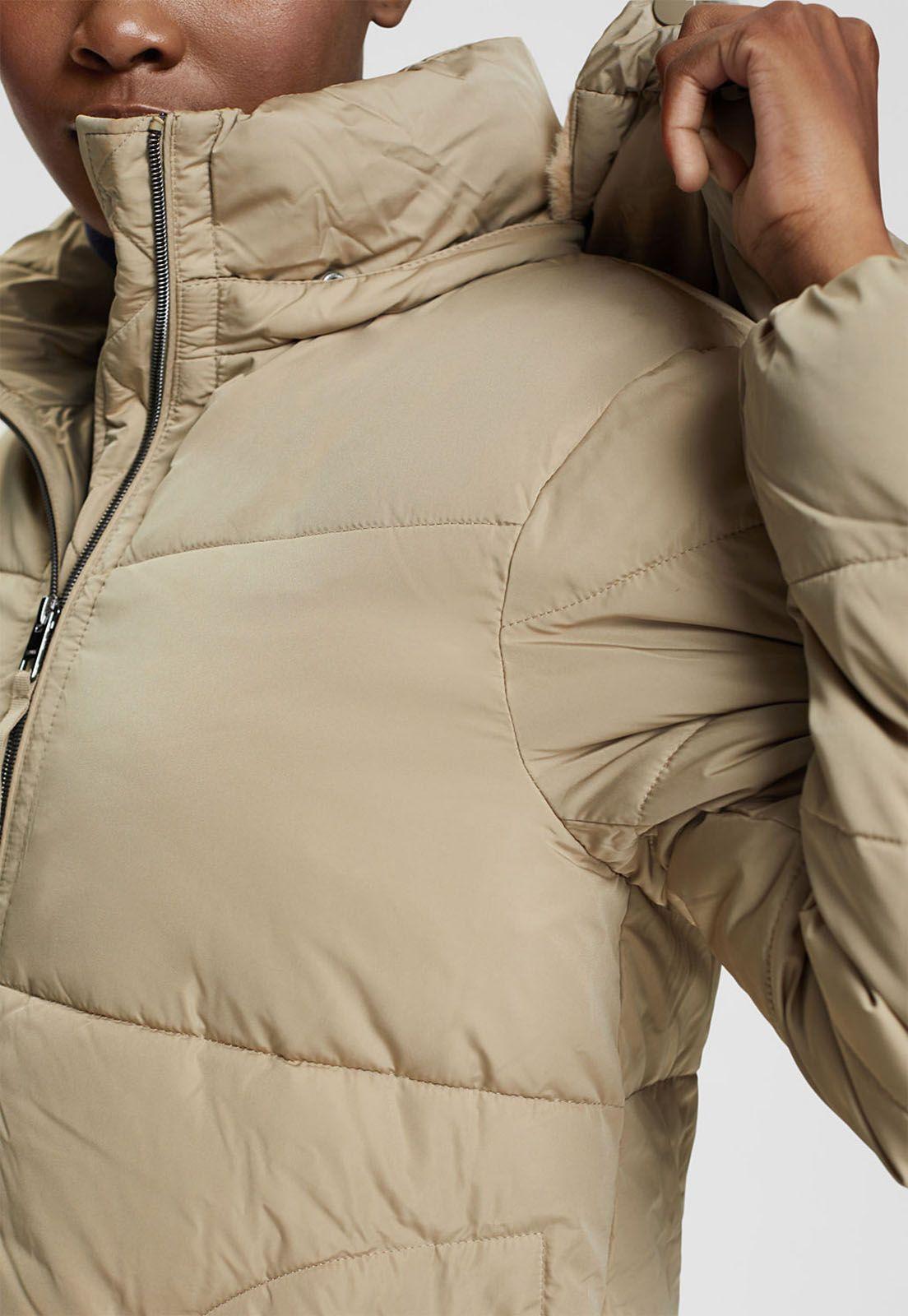 Parka Acolchada Con Capucha Separable Mujer Esprit-2