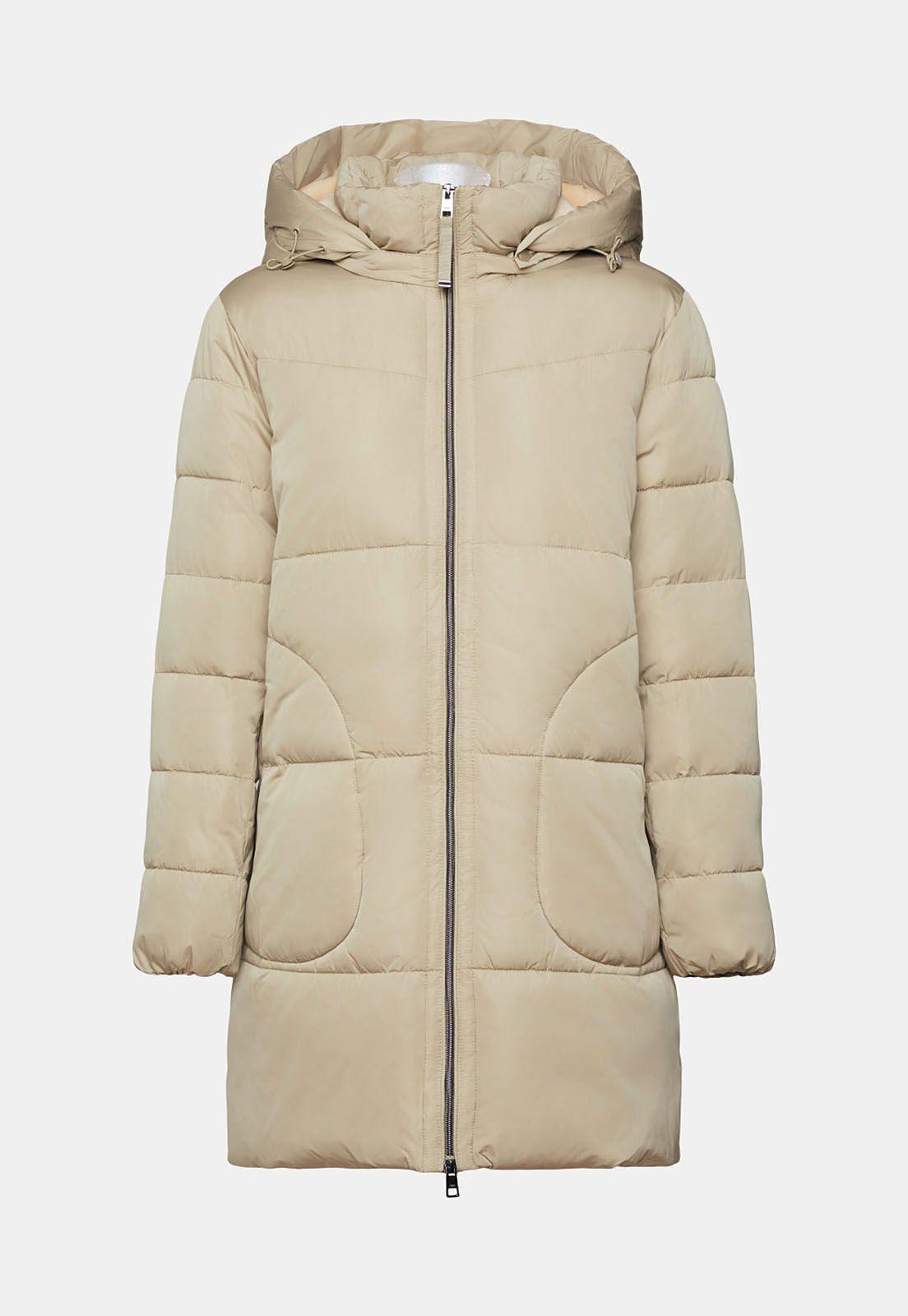 Parka Acolchada Con Capucha Separable Mujer Esprit-3