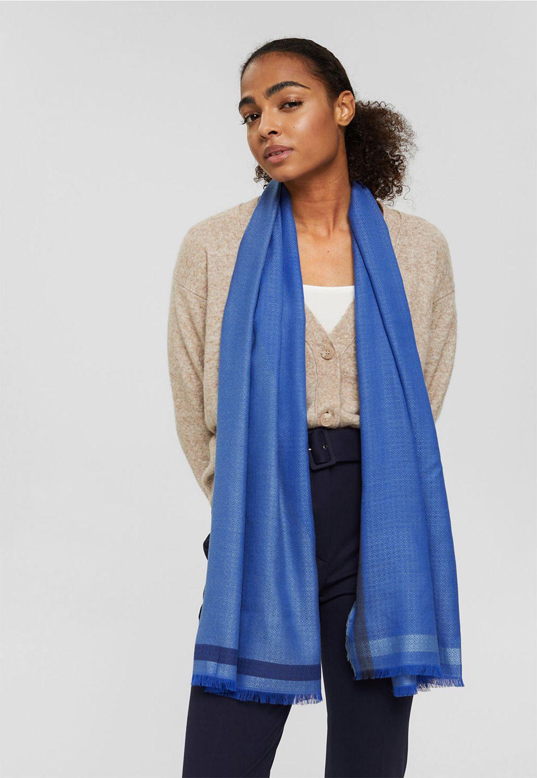Pañuelo Mujer Estampado Esprit Azul eléctrico-3