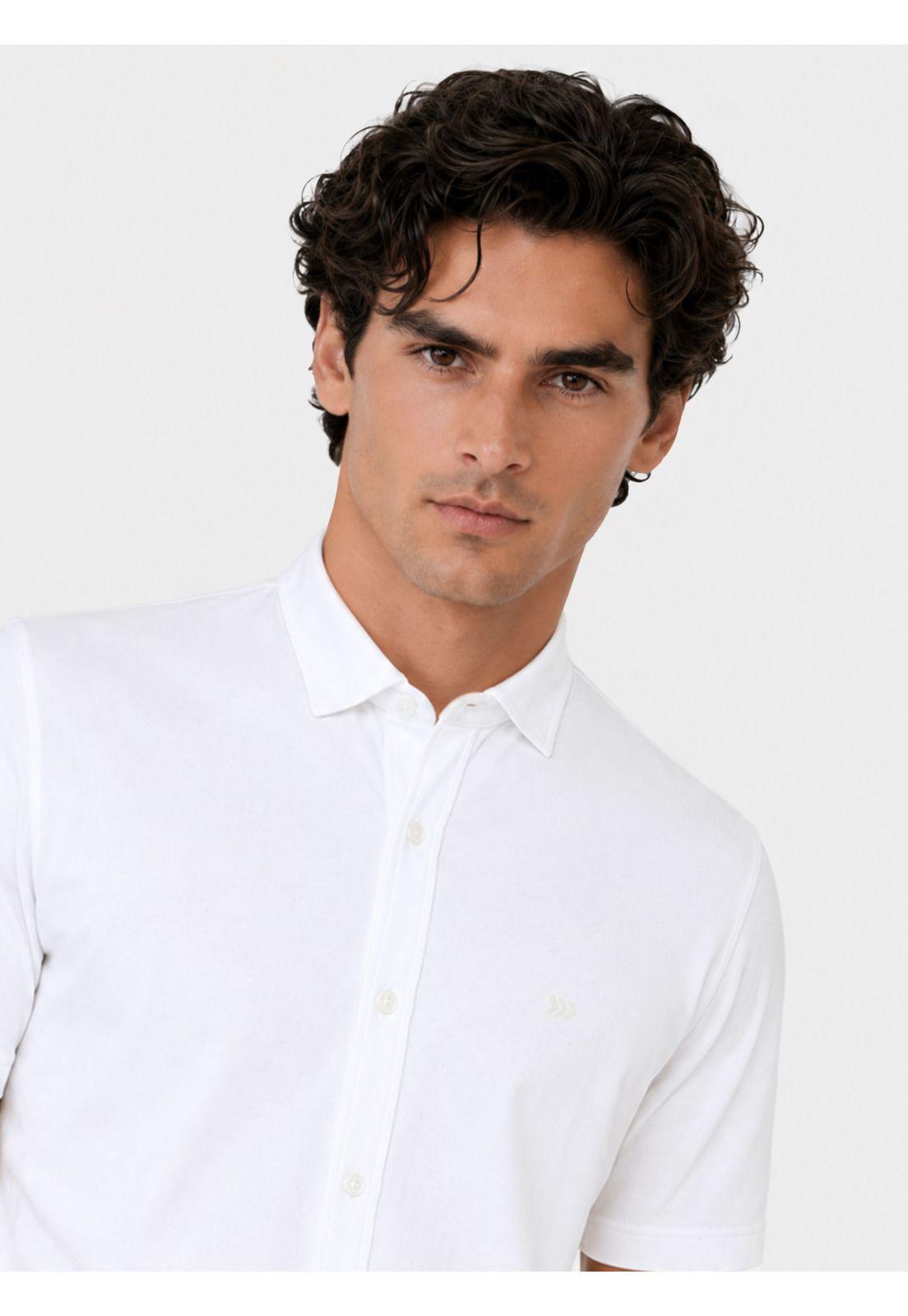 Polera Abotonada Regular Fit Blanco Arrow PO34035BL-2