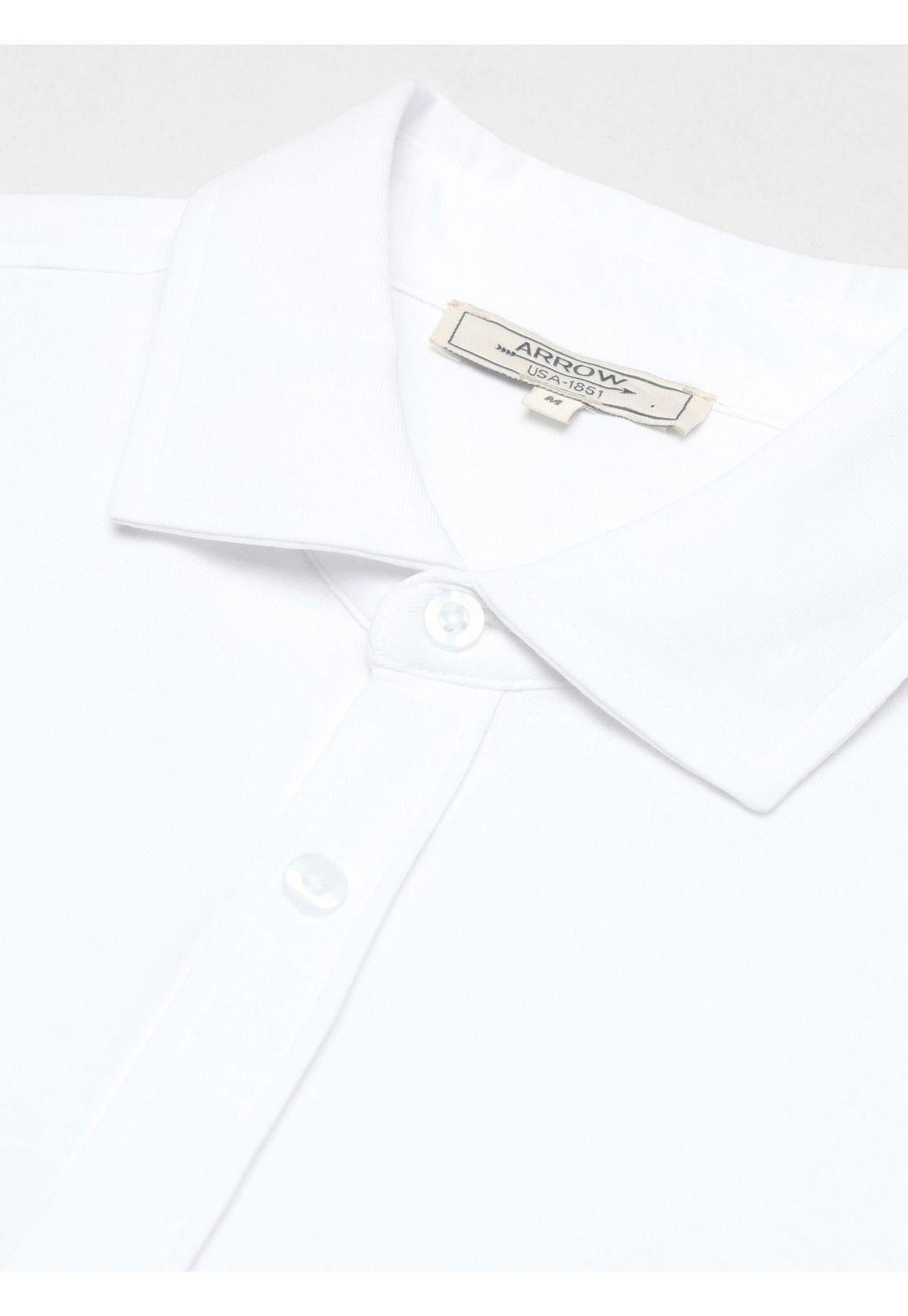Polera Abotonada Regular Fit Blanco Arrow PO34035BL-4