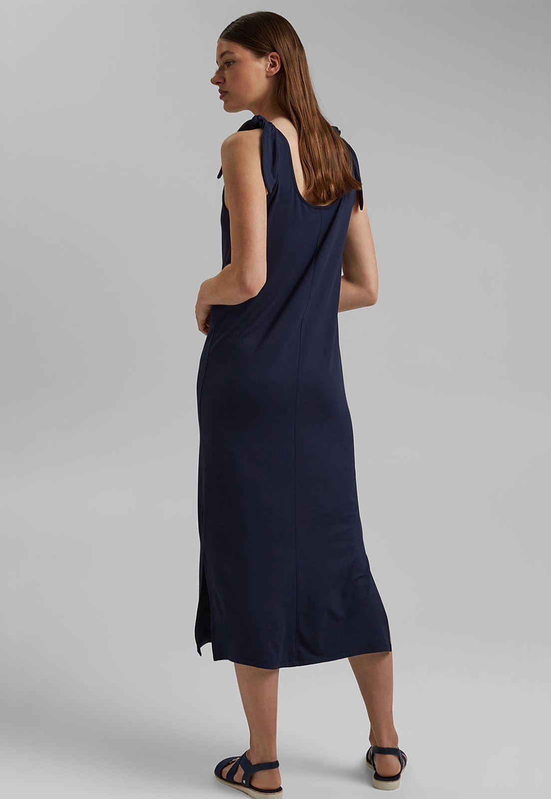 Vestido Midi Liso Esprit-1