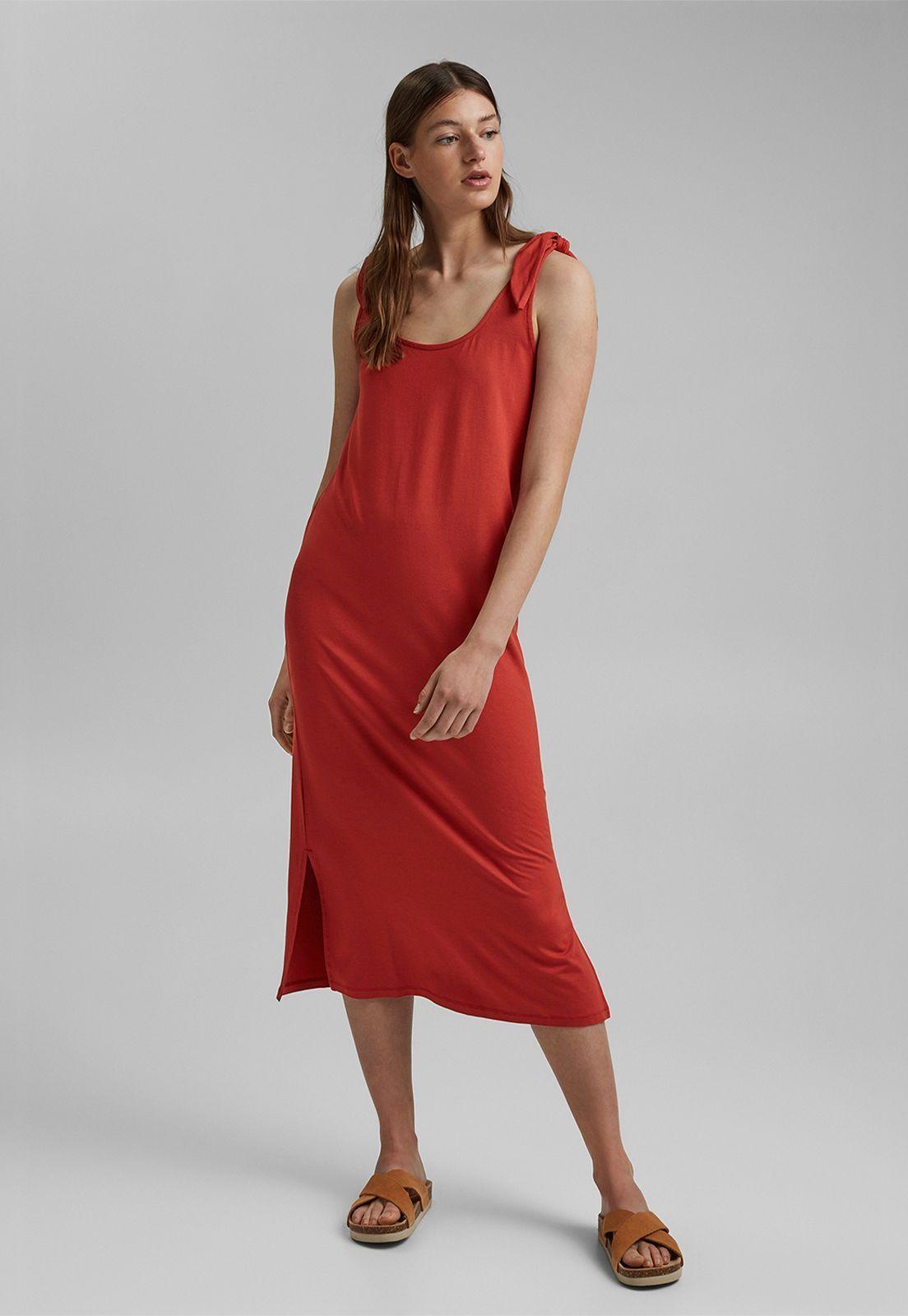 Vestido Midi Liso Esprit-0