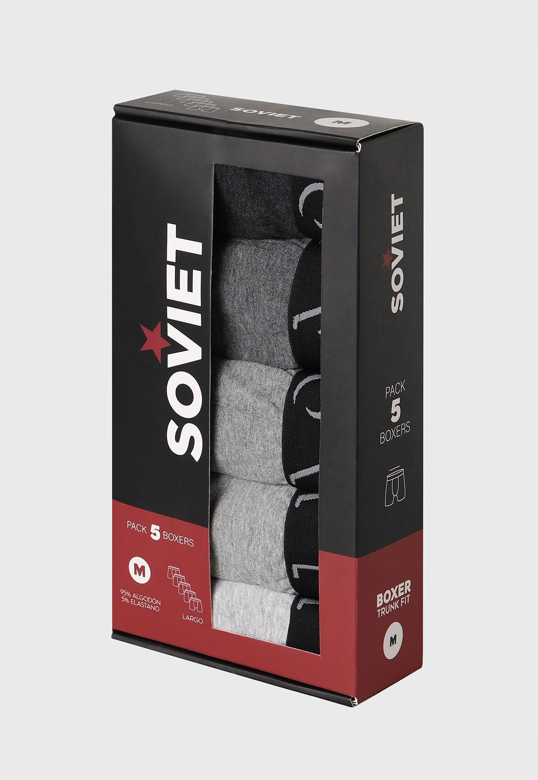 Boxer Trunk Fit Pack 5 Unidades Soviet BOS2402GR-6