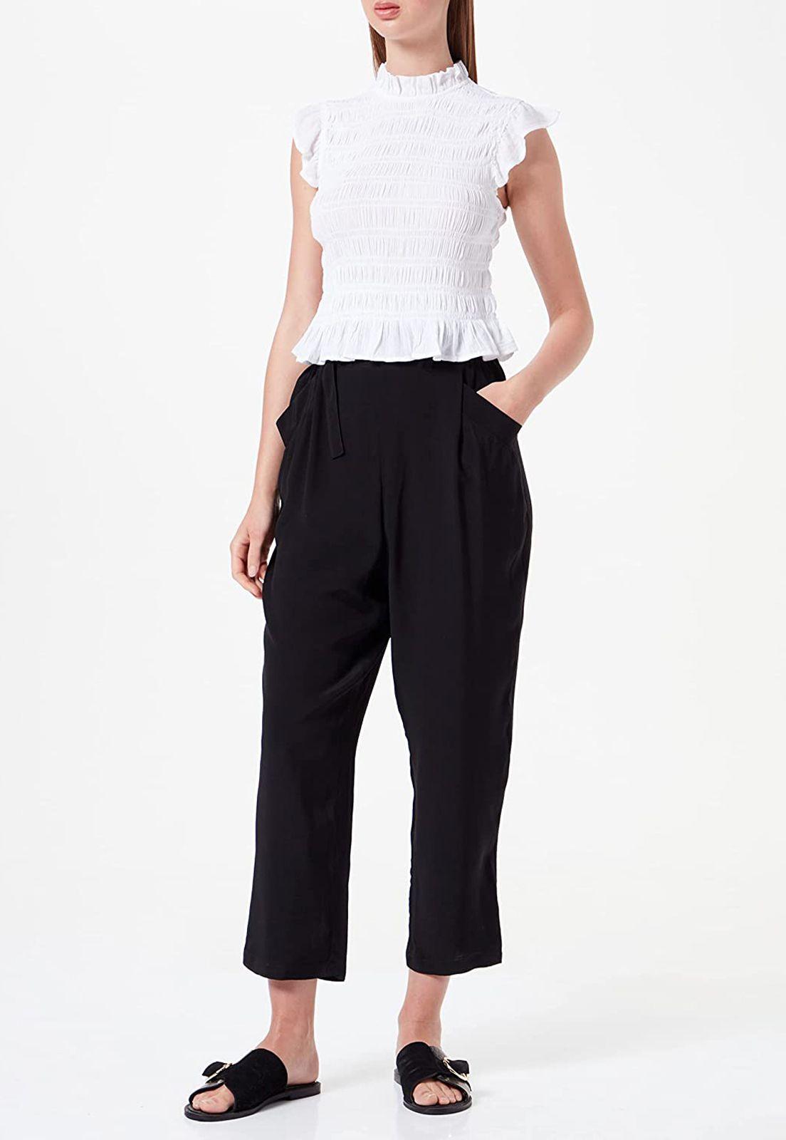 Blusa De Tejido Elástico Y Fruncido Esprit-0