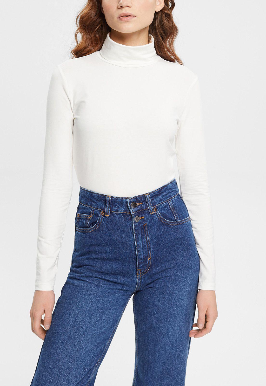Polera Con Cuello Alto Mujer Esprit-6