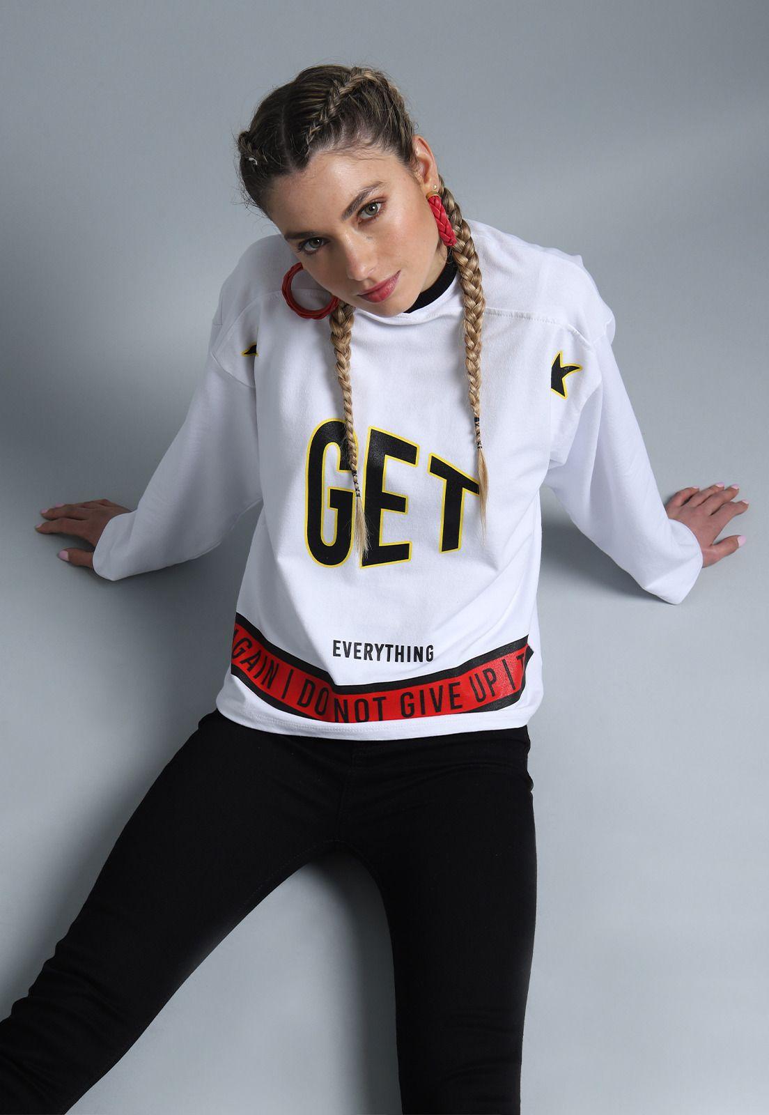 Poleron Manga Larga Mujer Soviet SPL1612BL-1