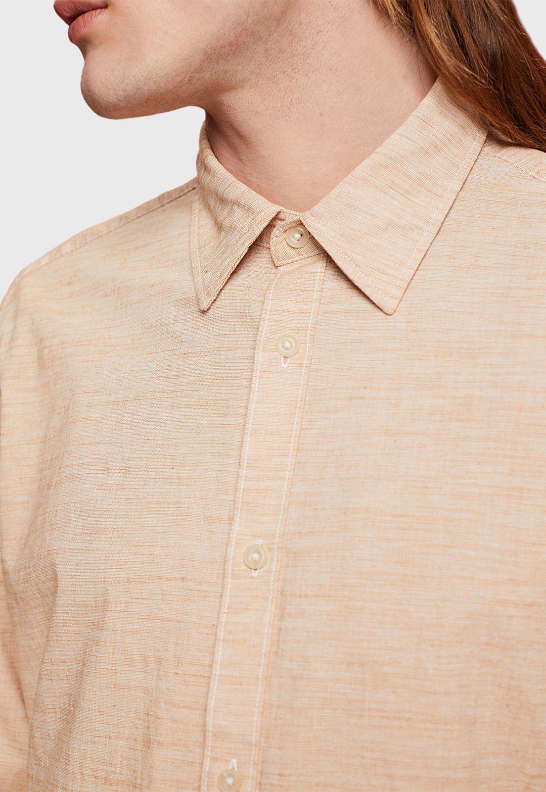 Camisa De Algodón Sostenible Hombre Esprit-2