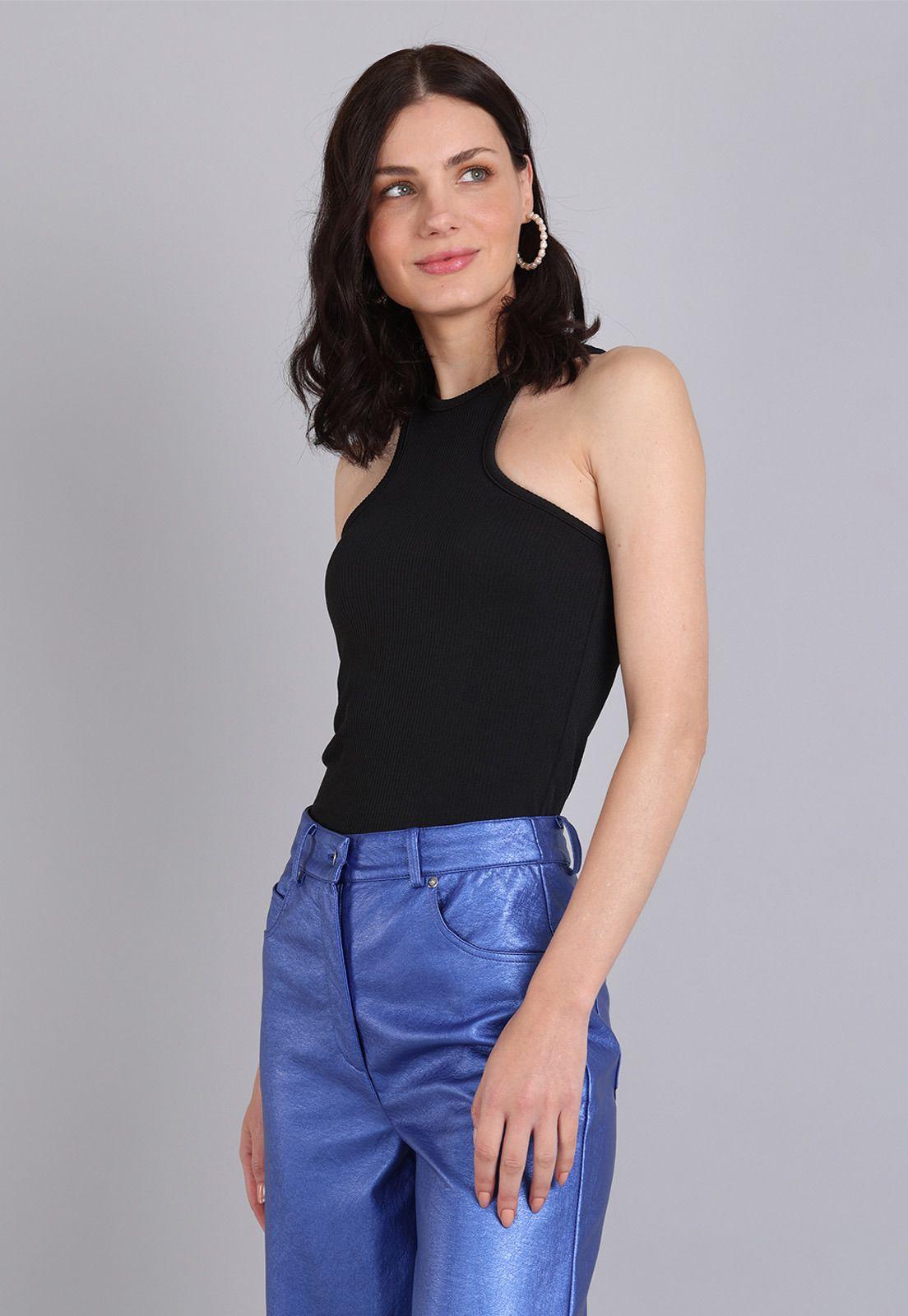 Top Tejido Acanalado Mujer Soviet SPOM606NE-0