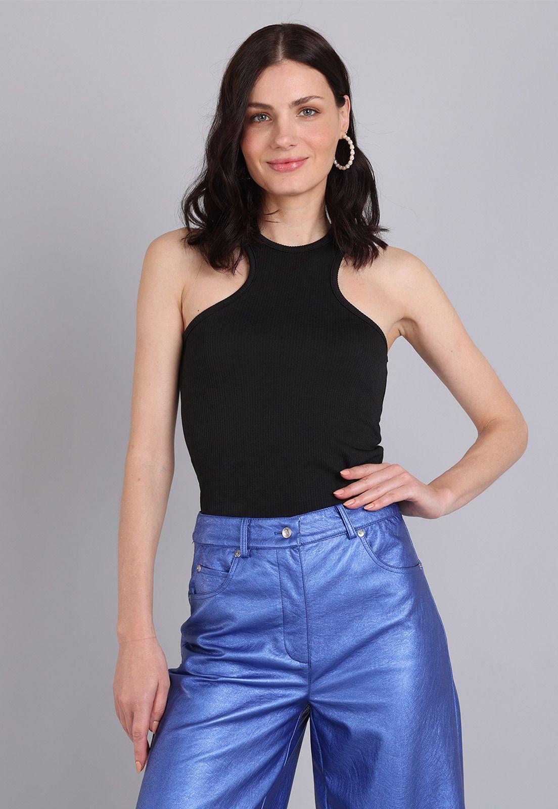 Top Tejido Acanalado Mujer Soviet SPOM606NE-4