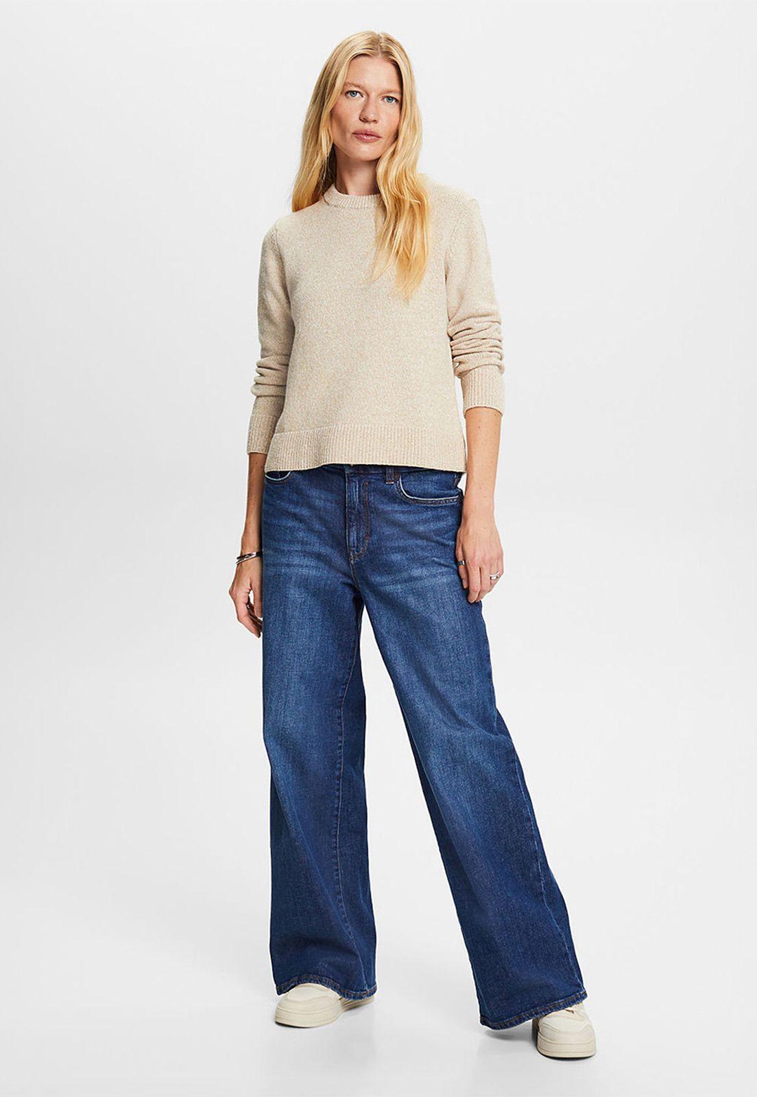 Sweater Con Cuello Redondo Mujer Esprit 083EE1I332-3