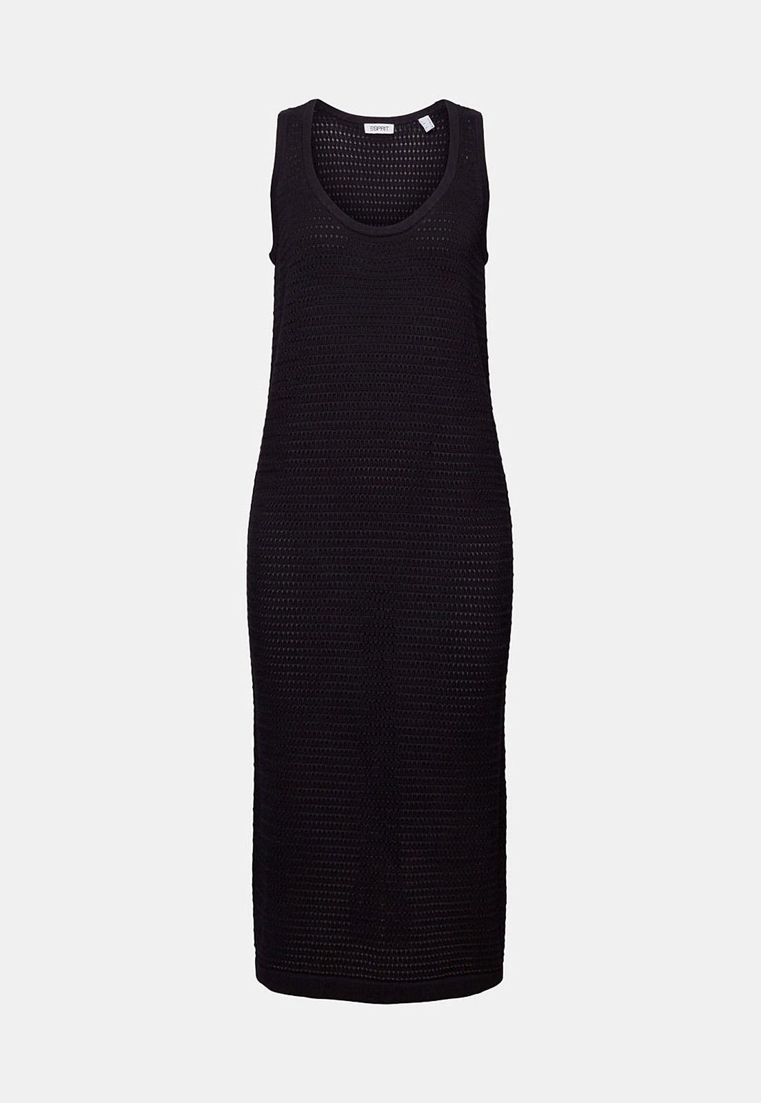 Vestido Midi Sin Mangas De Punto Calado Mujer Esprit 034EE1E307-6