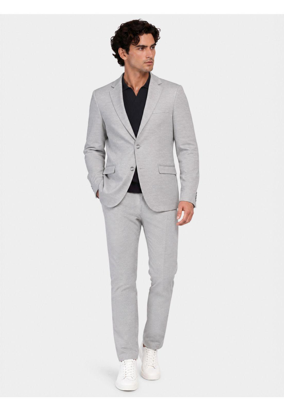 Traje Poli Viscosa Tailored Fit Gris Arrow AM34020GR-0