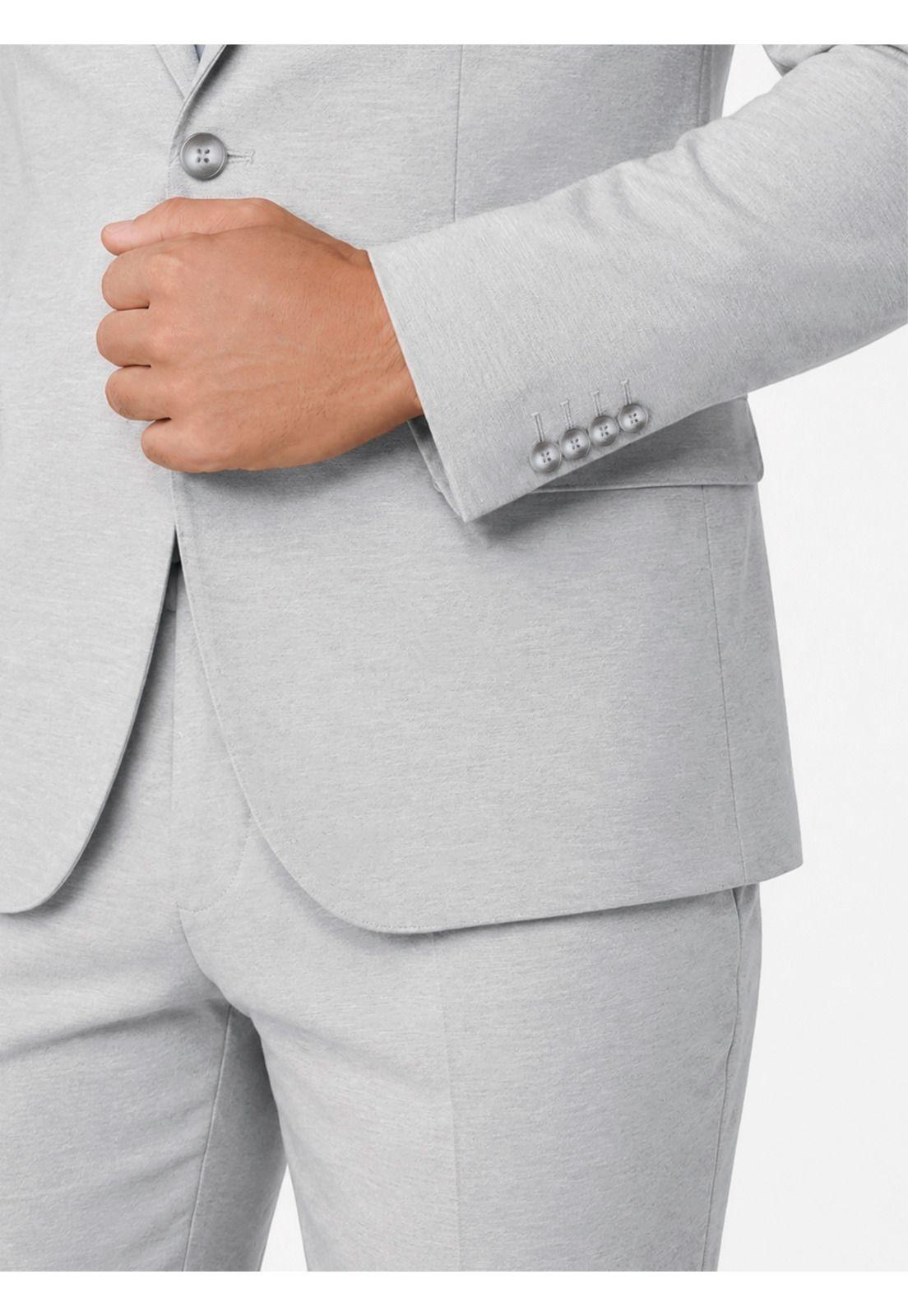 Traje Poli Viscosa Tailored Fit Gris Arrow AM34020GR-5