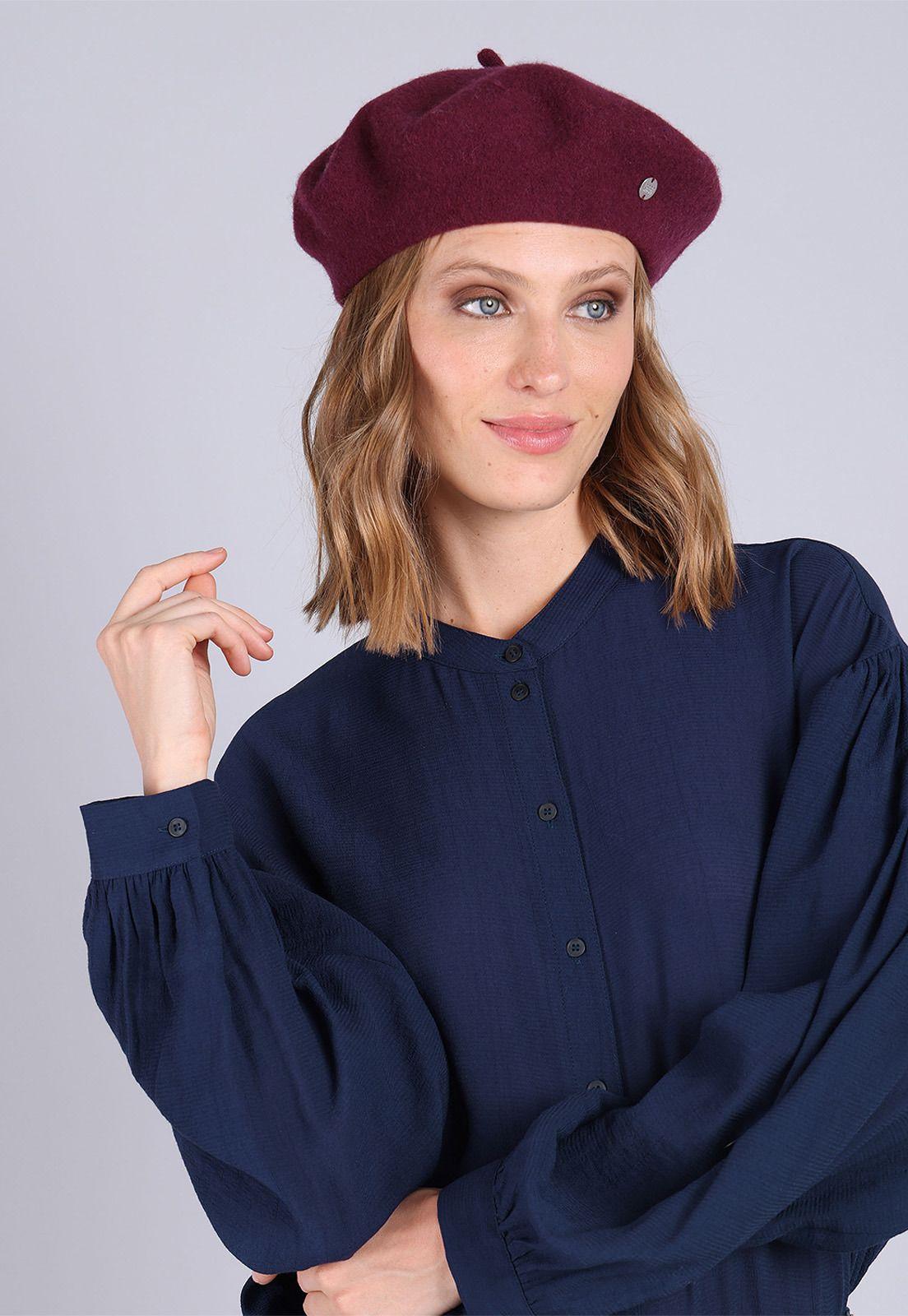 Blusa manga larga y ancha cuello mao Mujer Esprit-4
