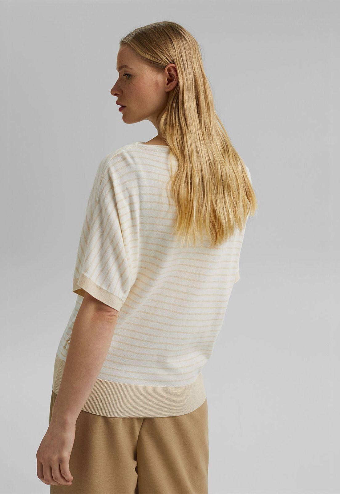 Sweater Mujer De Rayas Manga Corta Esprit-1