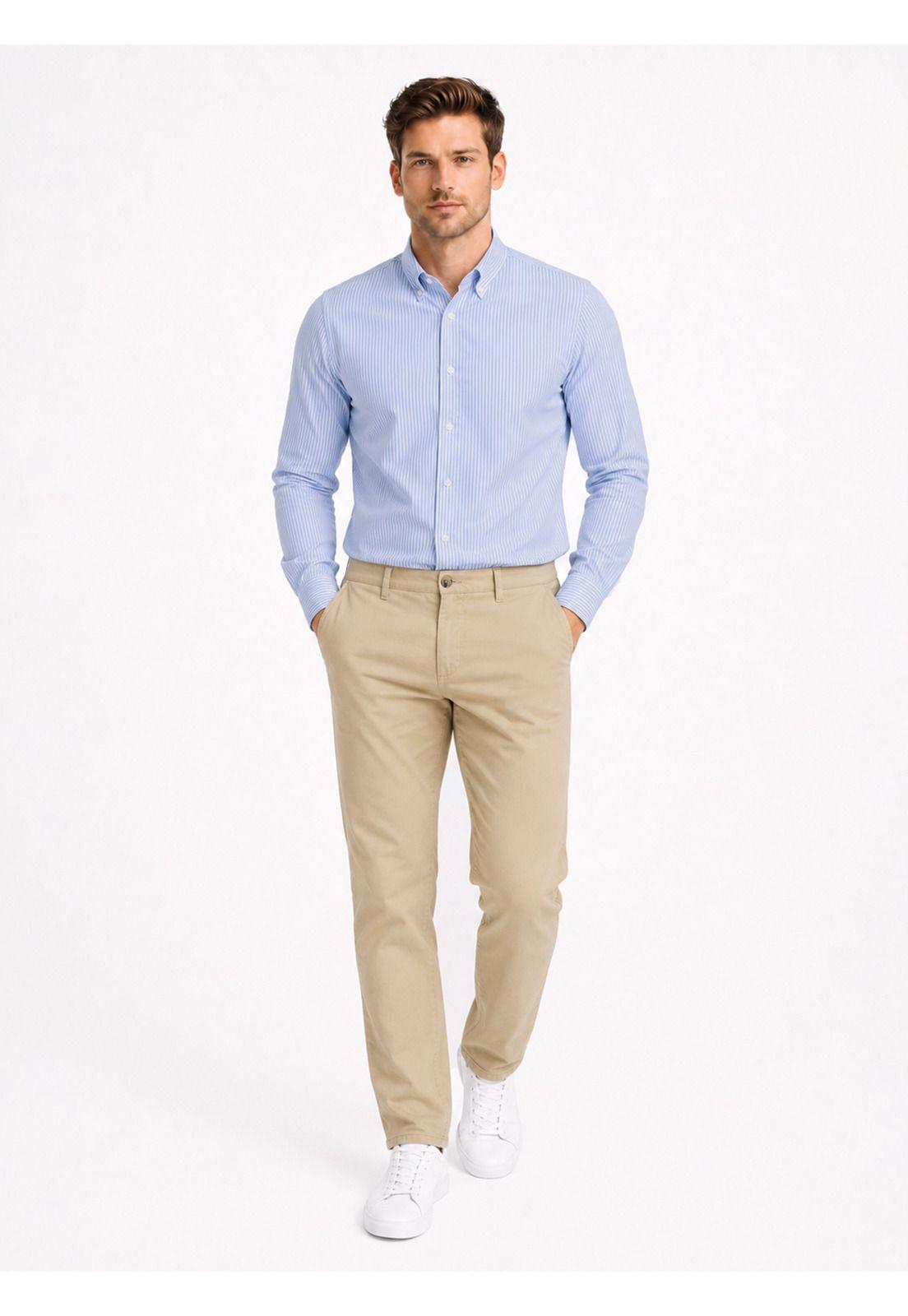 Pantalón Chino Spandex Regular Fit Beige Arrow PA34080BE-3