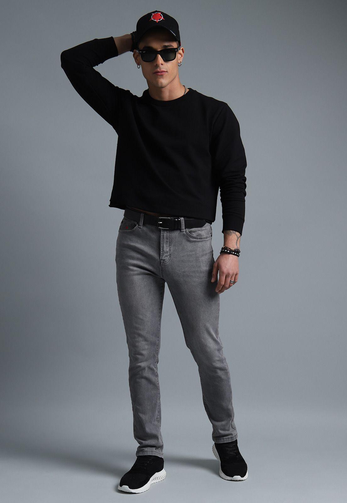 Jeans Slim Fit Focalizado Soviet SJEHI30GR-5