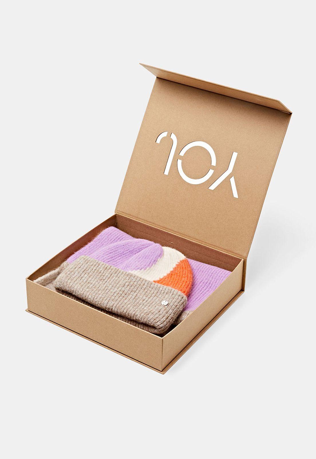 Set De Regalo Gorro Y Bufanda De Punto Acanalado Mujer Esprit-3