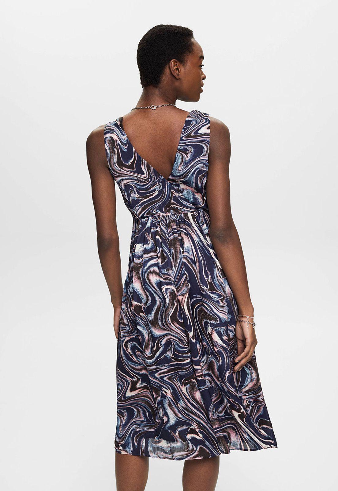 Vestido Midi Sin Mangas Con Estampado Mujer Esprit-1