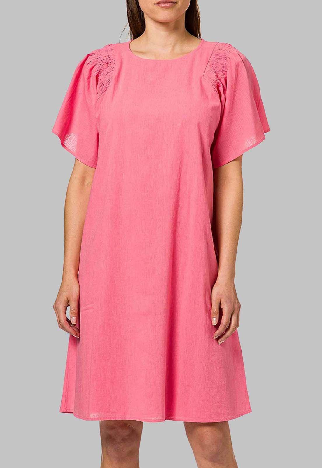 Vestido Mini Manga Corta Liso Esprit-4