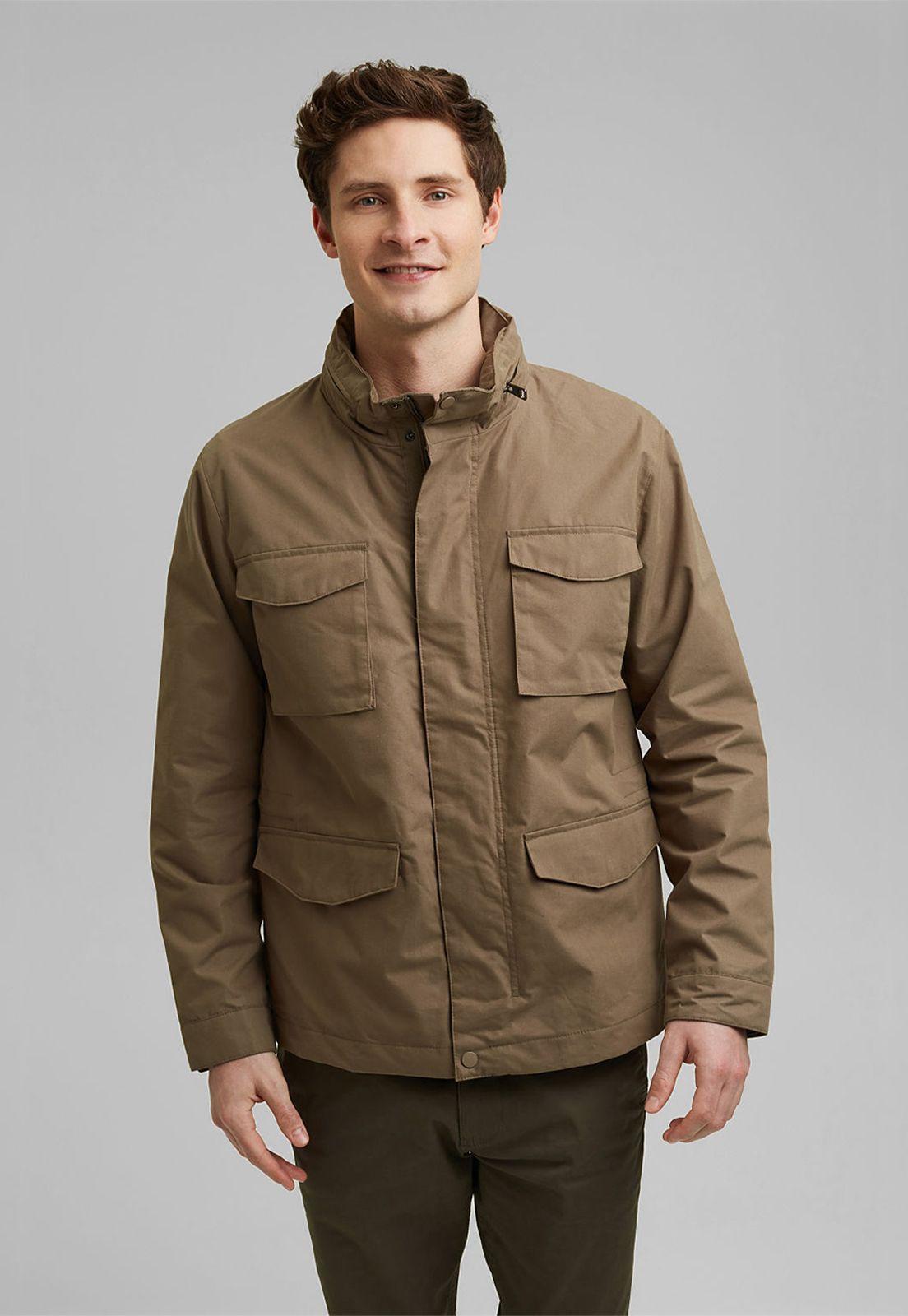 Chaqueta Hombre Impermeable Esprit Azul oscuro-0