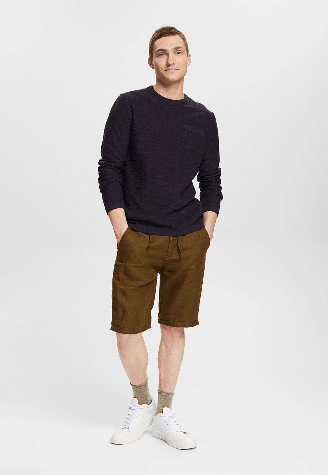 Sweater Con Bolsillo Hombre Esprit Azul marino-2