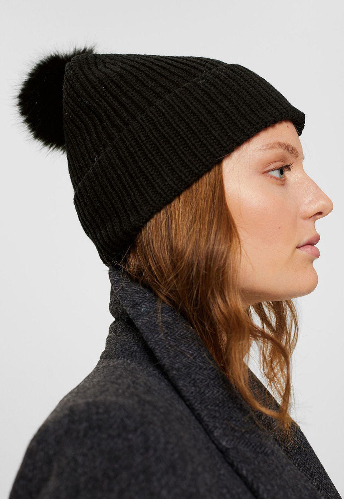 Gorro De Punto Con Pompón Mujer Esprit-2