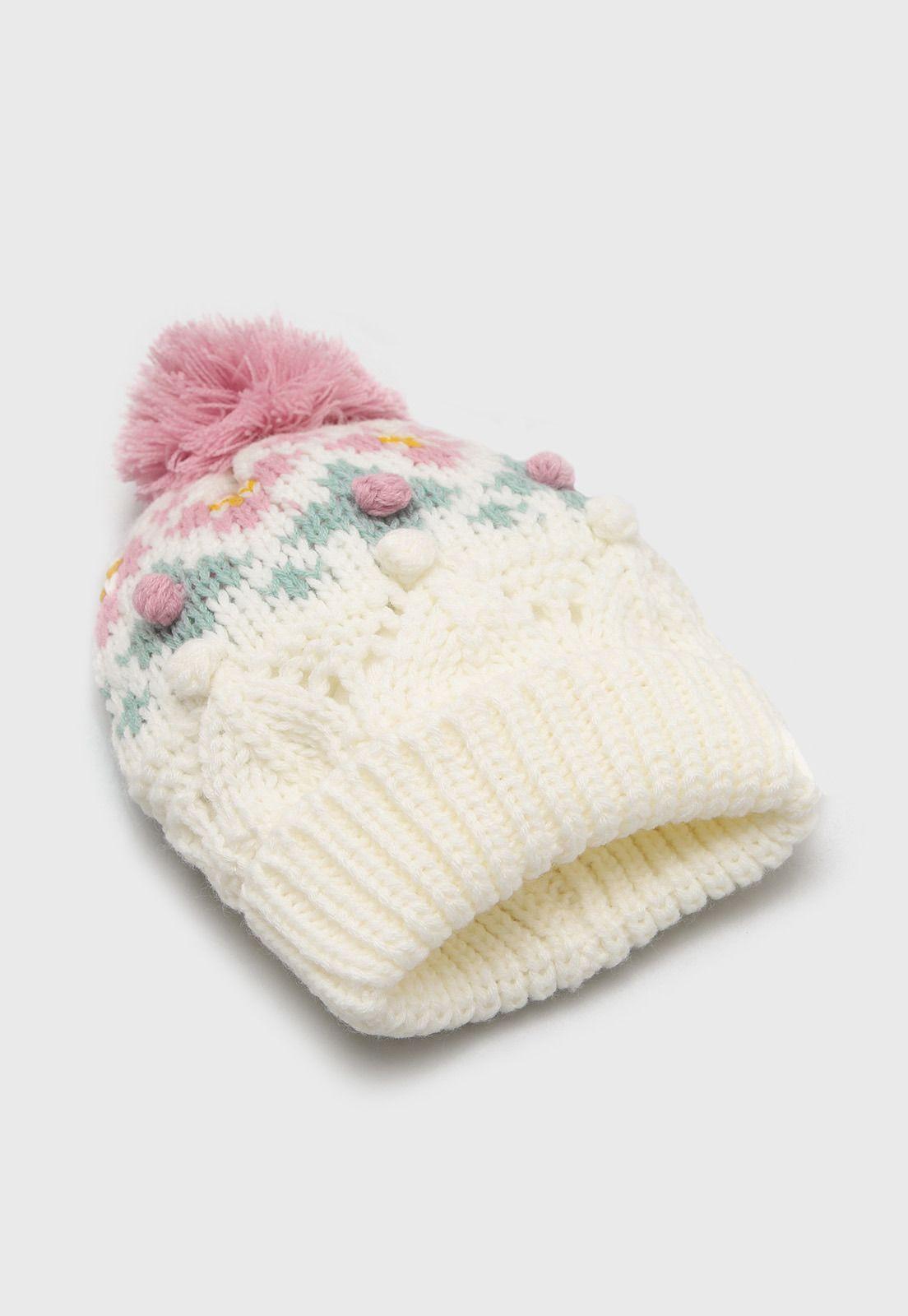 Gorro De Invierno Niña Osito OGOA608CR-1