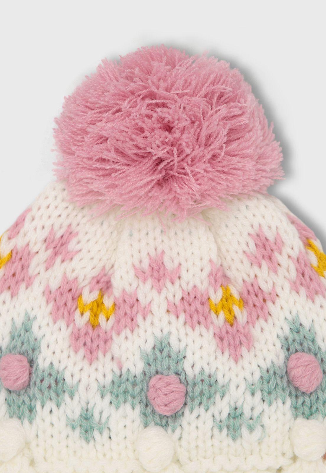 Gorro De Invierno Niña Osito OGOA608CR-2