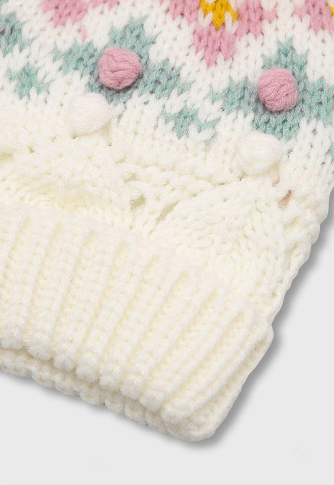 Gorro De Invierno Niña Osito OGOA608CR-3