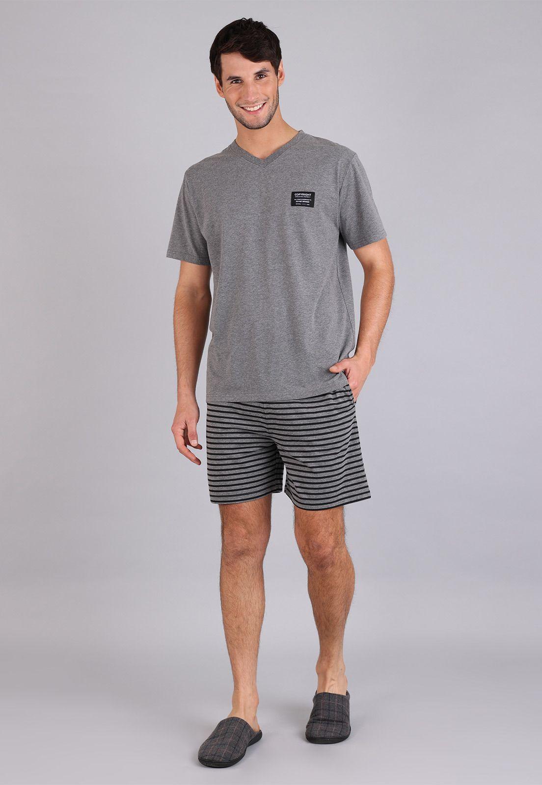 Pijama Corto Hombre Soviet SPH2405GR-4