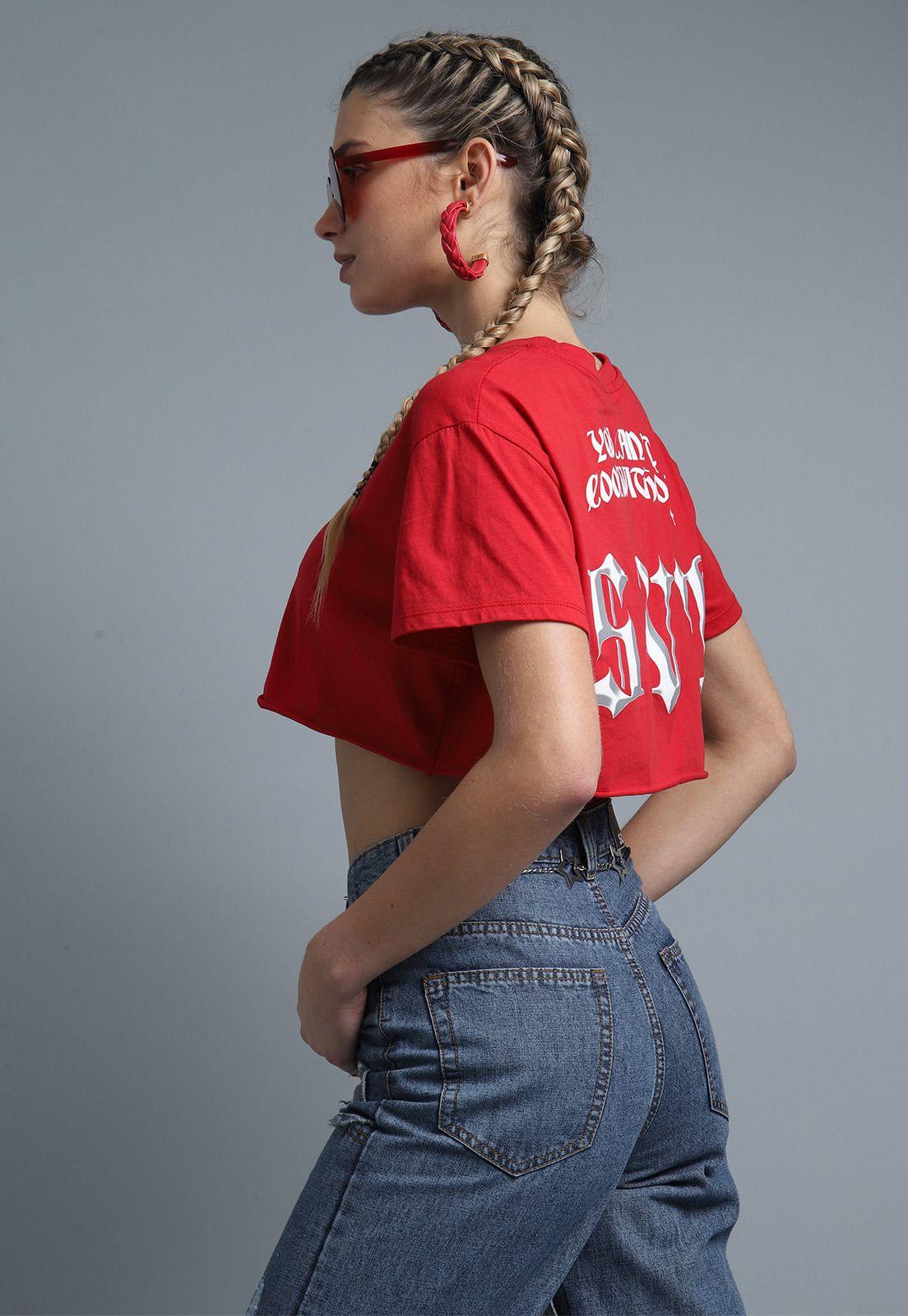 Polera Top Manga corta Mujer Soviet SPO1625RO-3