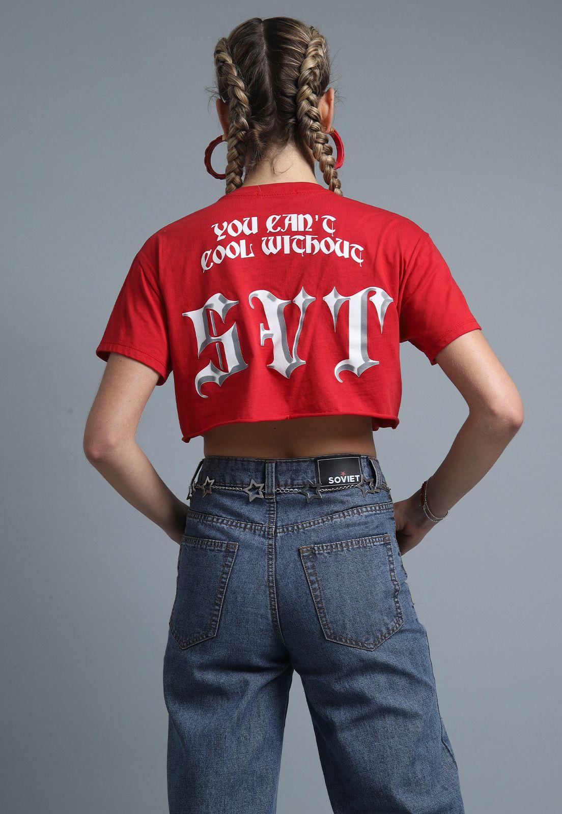 Polera Top Manga corta Mujer Soviet SPO1625RO-4