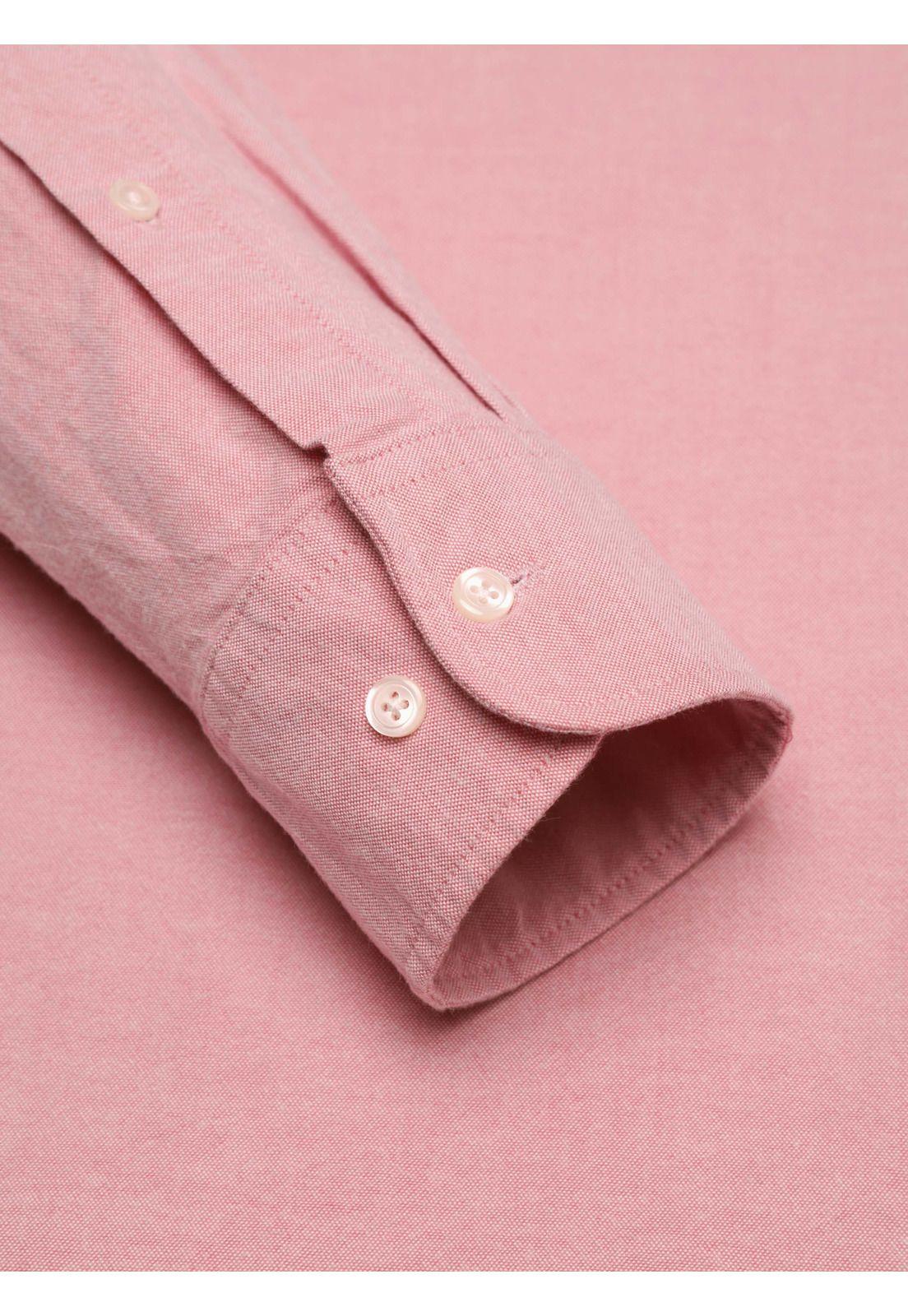 Camisa Oxford Spandex Regular Fit Rosado Arrow CM34001RD-5