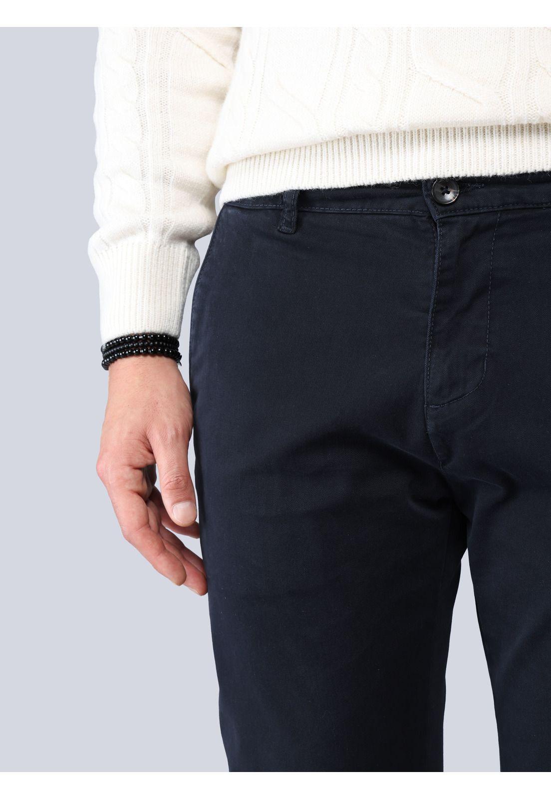 Pantalón Chino Spandex Regular Fit Azul Marino Soviet SCIB085NB-2