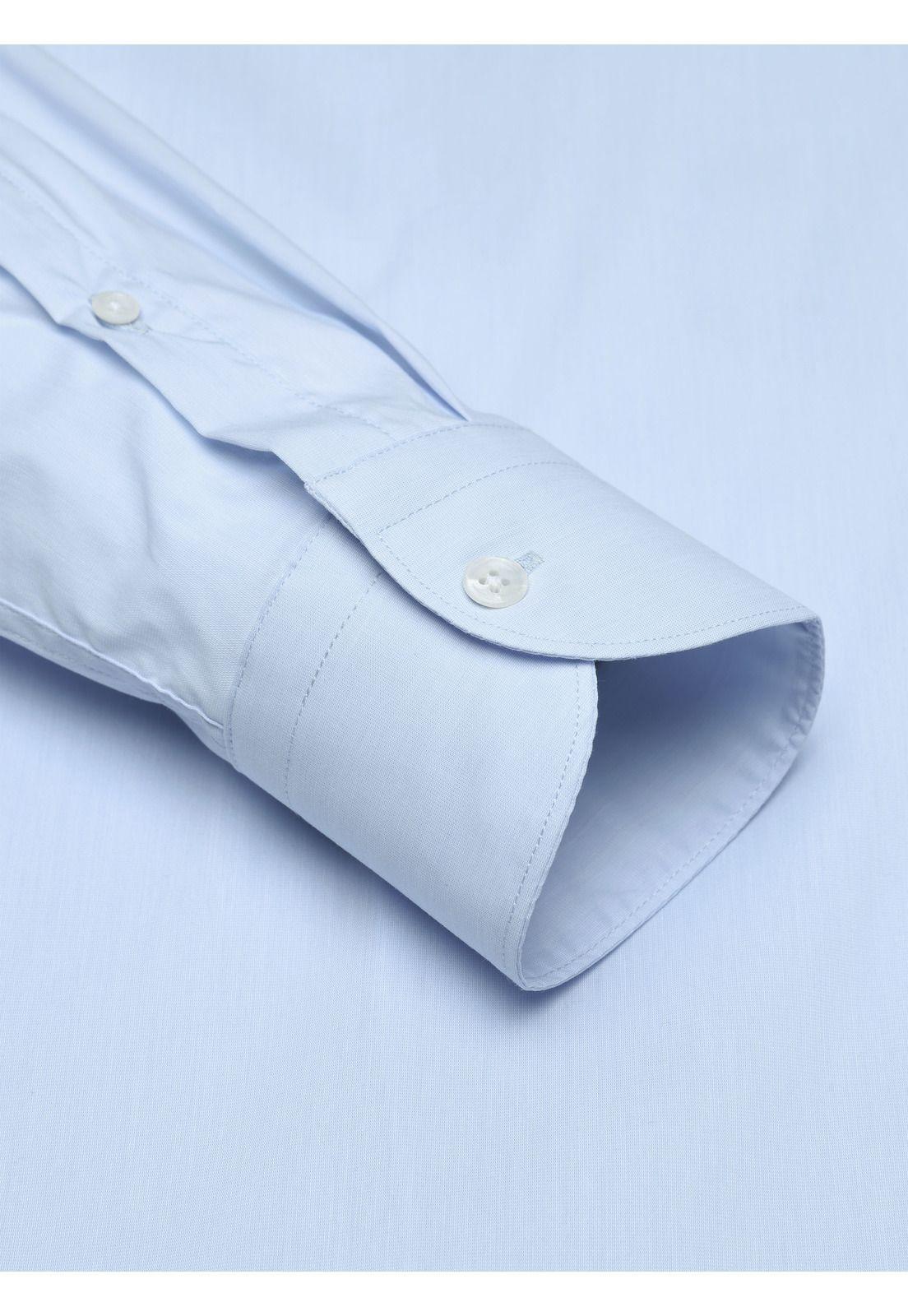 Camisa Lisa Spandex Slim Fit Celeste Arrow CMI3411CE-5