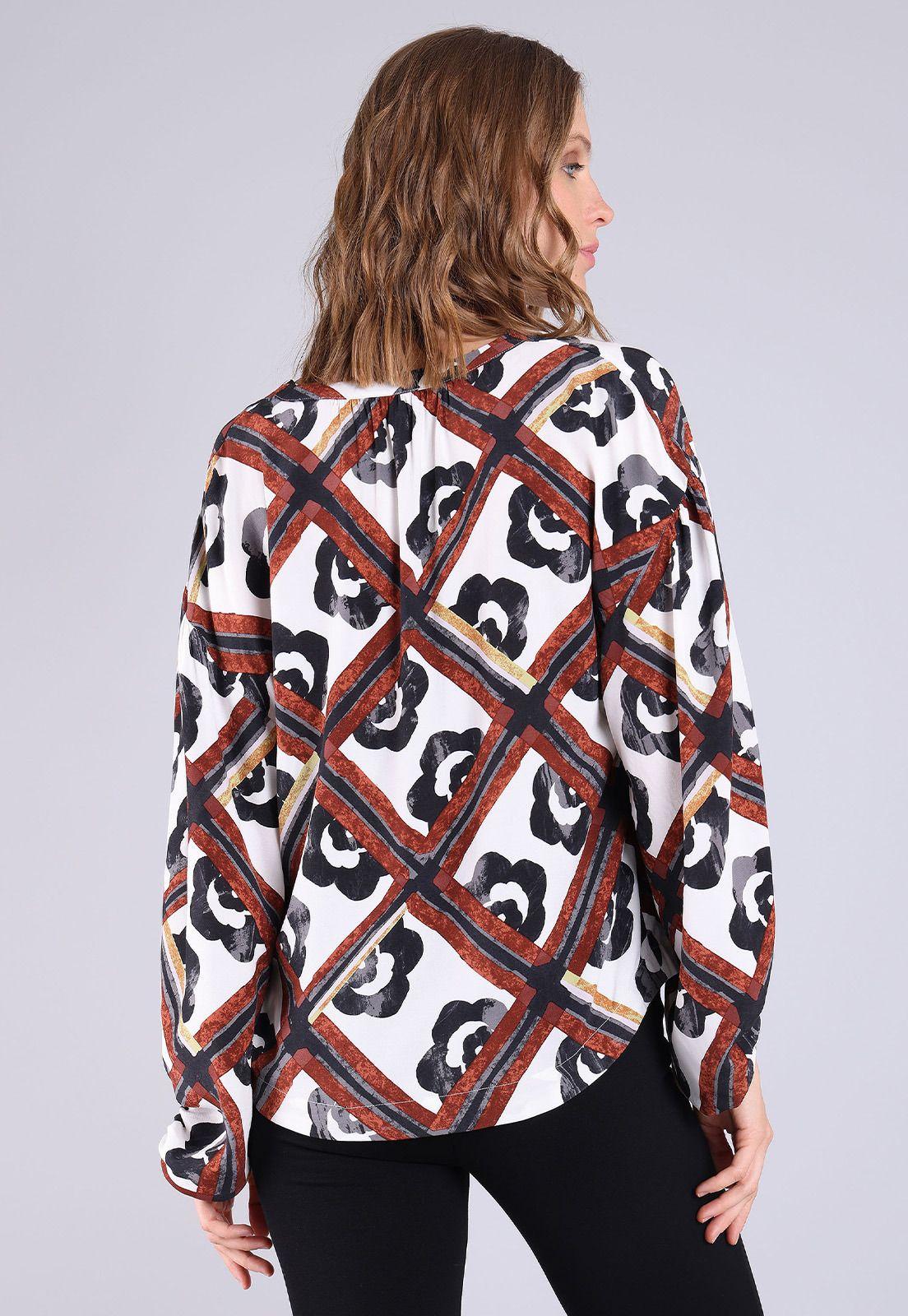 Blusa Manga Larga Con Puños Ajustados Mujer Esprit-1